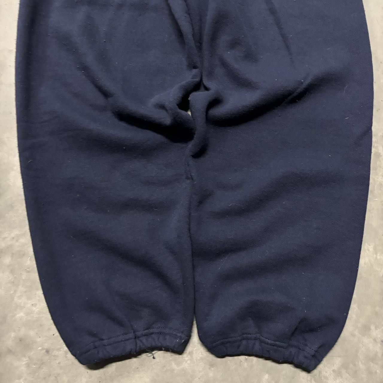 Japanese Brand × Vintage Crazy Vintage Y2K/2000s Navy Blue Skater Essential Sweatpants! Size US 30 / EU 46 - 5 Thumbnail