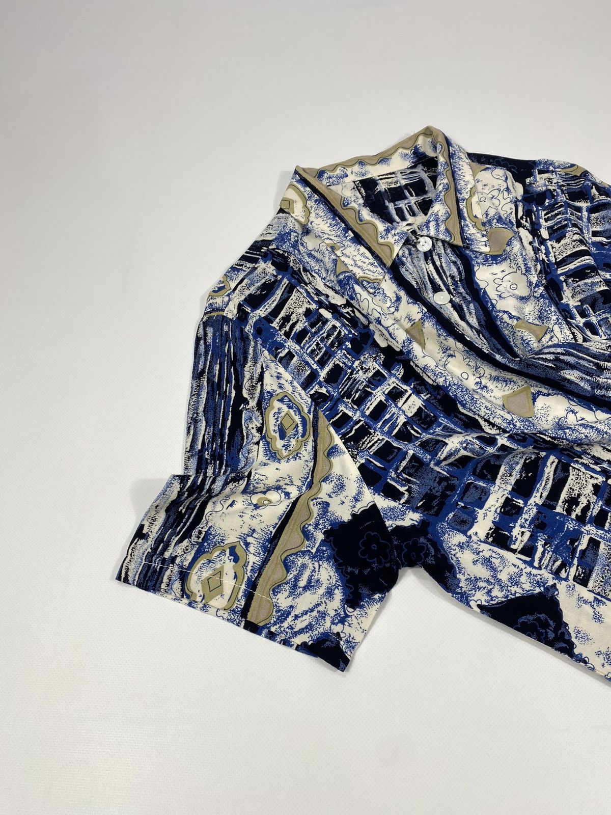 Vintage Vintage Made In France 80s 90s Crazy Abstract Party Festival Size L / US 10 / IT 46 - 7 Thumbnail