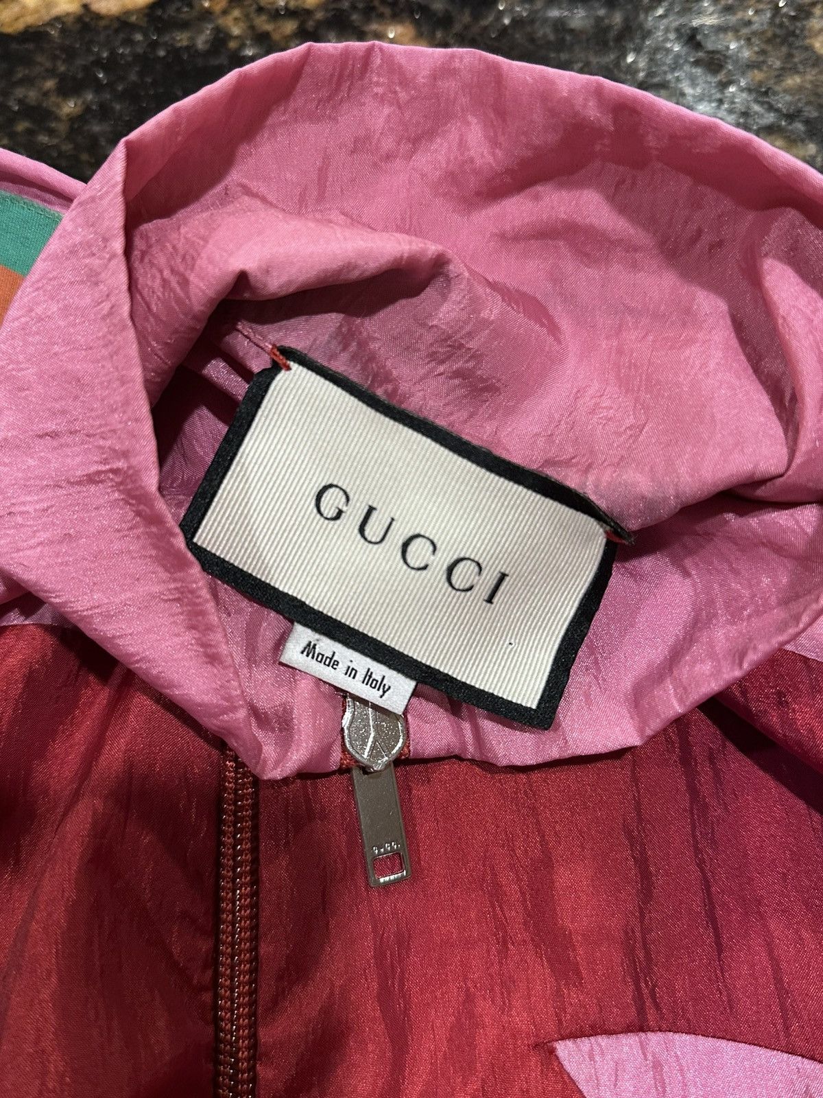Gucci Gucci GG Logo Pink Zip Up Windbreaker Technical 2018 Jacket Size US M / EU 48-50 / 2 - 14 Thumbnail