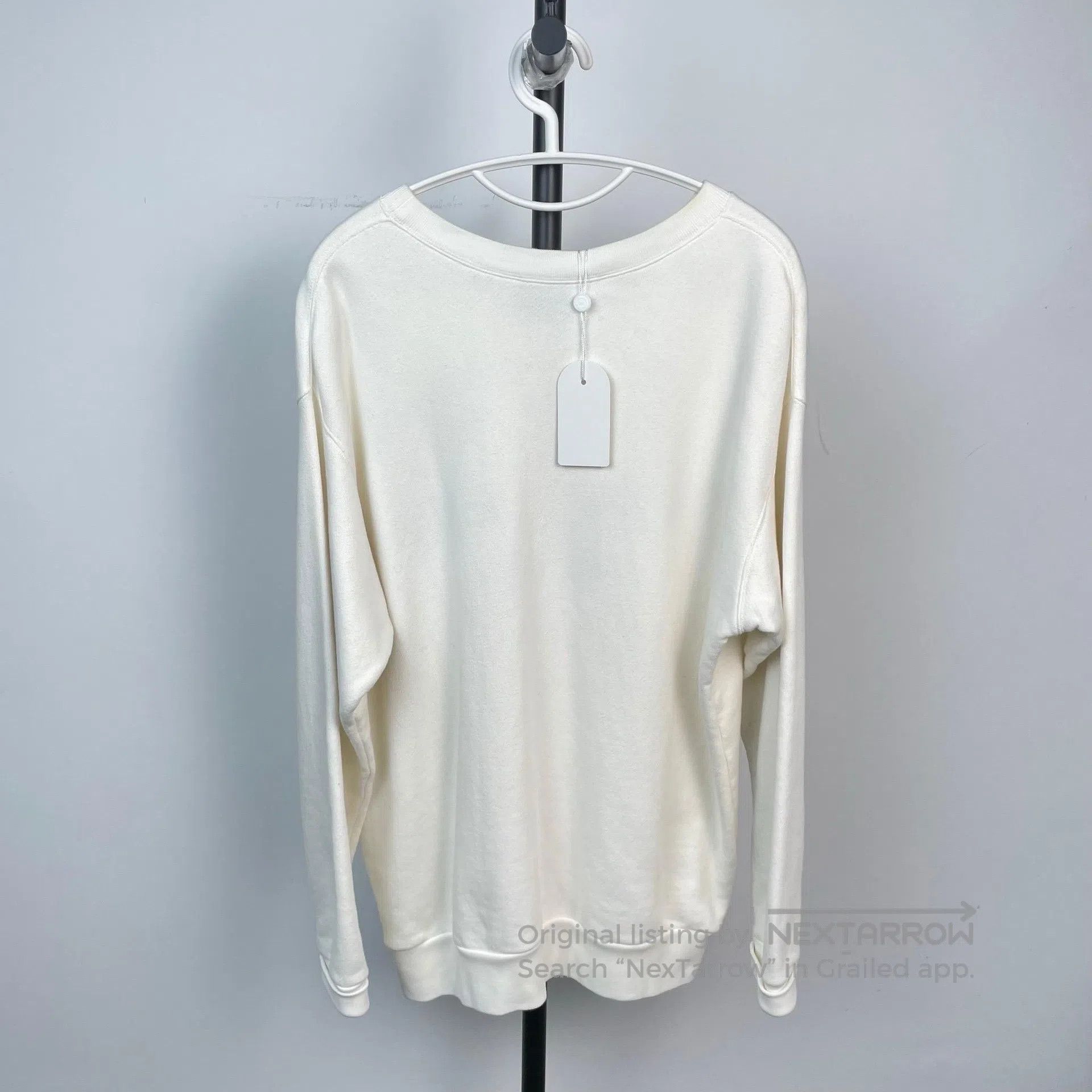 Gucci Guicci White Logo Letter Printed Cotton Crew Neck Long Sle Size US S / EU 44-46 / 1 - 2 Thumbnail