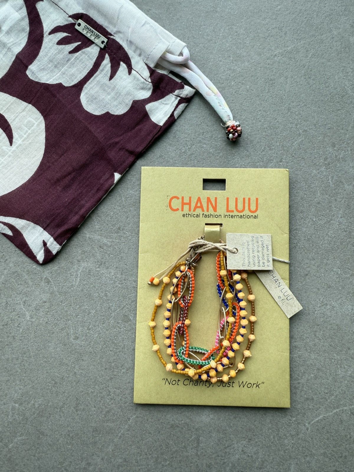 Japanese Brand CHAN LUU Hand Made Hippies Surfing Unisex Beads Bracelet Size ONE SIZE - 2 Thumbnail