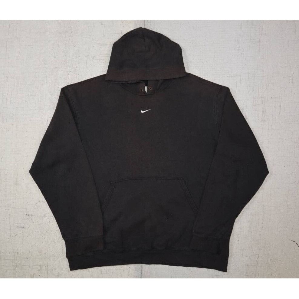 Nike Vintage 90s Nike Center Swoosh Sweatshirt Hoodie Size Large Size US L / EU 52-54 / 3 - 1 Thumbnail