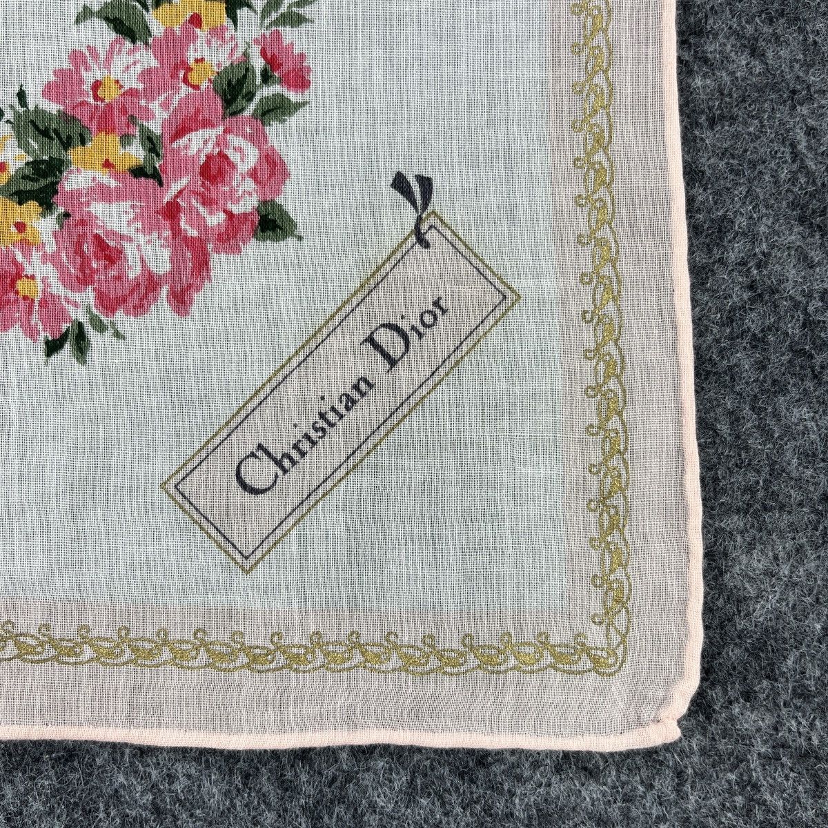 Vintage Christian Dior Handkerchief / Bandana / Neckerchief B146 Size ONE SIZE - 3 Thumbnail