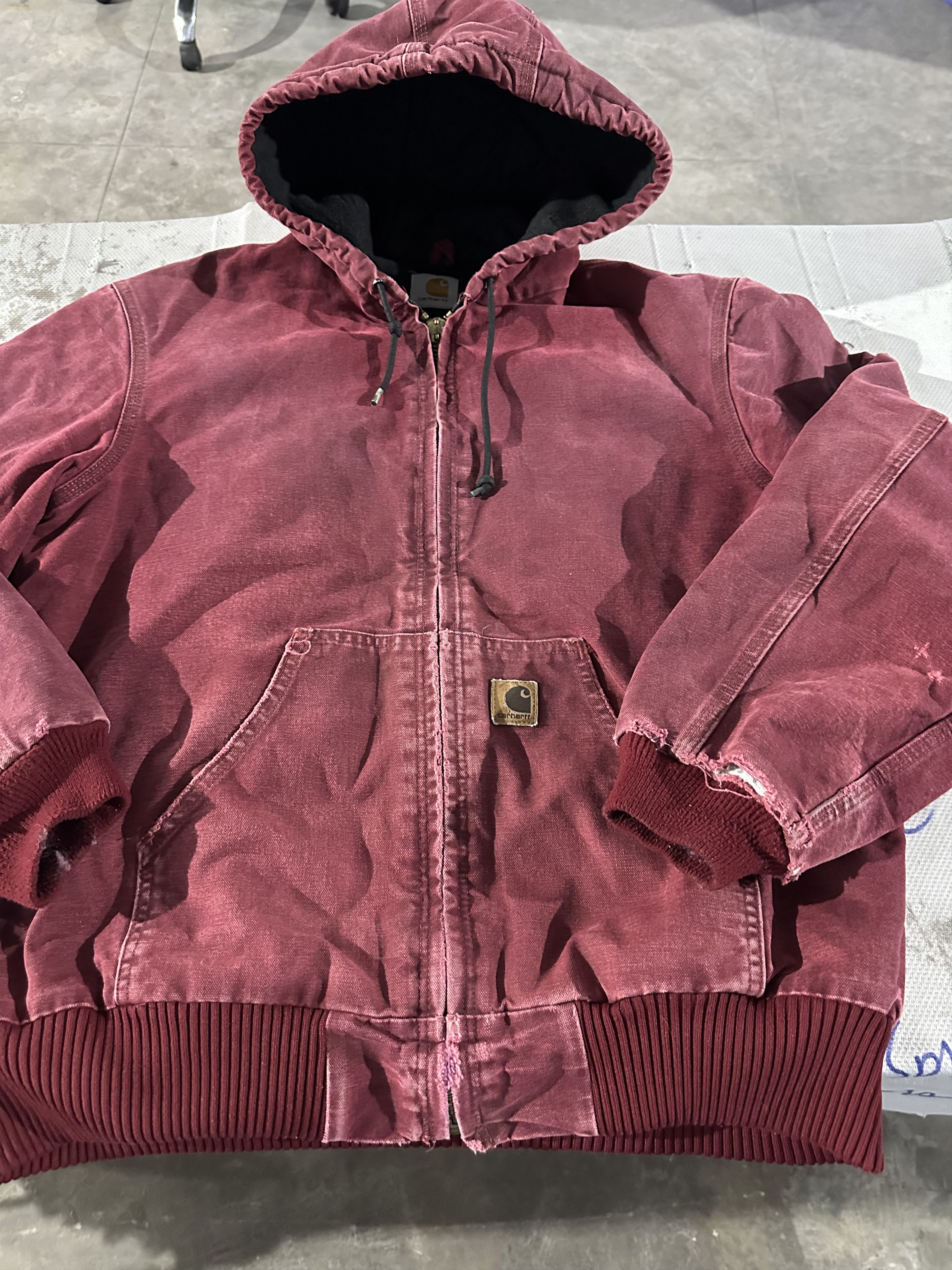 Carhartt 🔥 90s Vintage Carhartt Faded Red Jacket Distressed L/XL Size US L / EU 52-54 / 3 - 2 Thumbnail