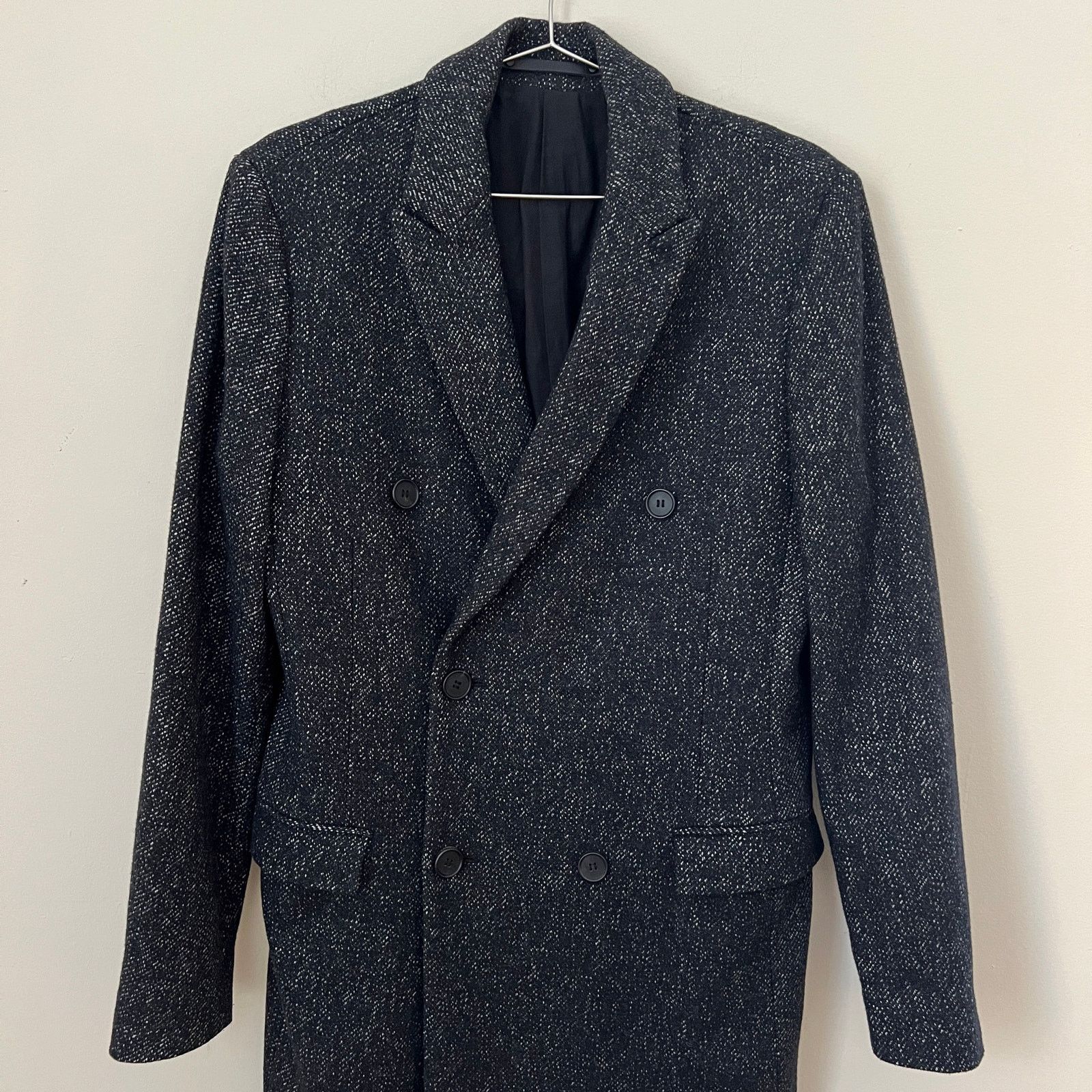 Allsaints AllSaints REFINE COAT Charcoal Gray Wool Blend Mens Size 36 Size US S / EU 44-46 / 1 - 2 Thumbnail