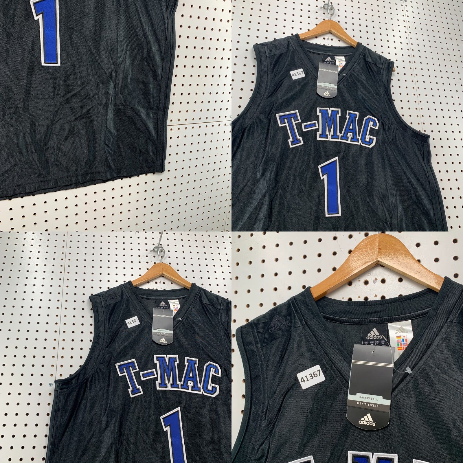 Adidas Vintage Adidas Tracy McGrady Jersey Men's XL Black Satin Embroidered 90s Activewear Size US XL / EU 56 / 4 - 8 Thumbnail