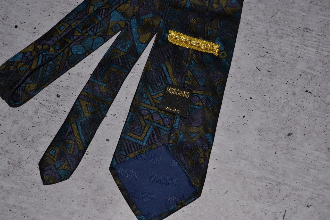 Moschino × Vintage Vintage Moschino Tie Silk Size ONE SIZE - 5 Thumbnail