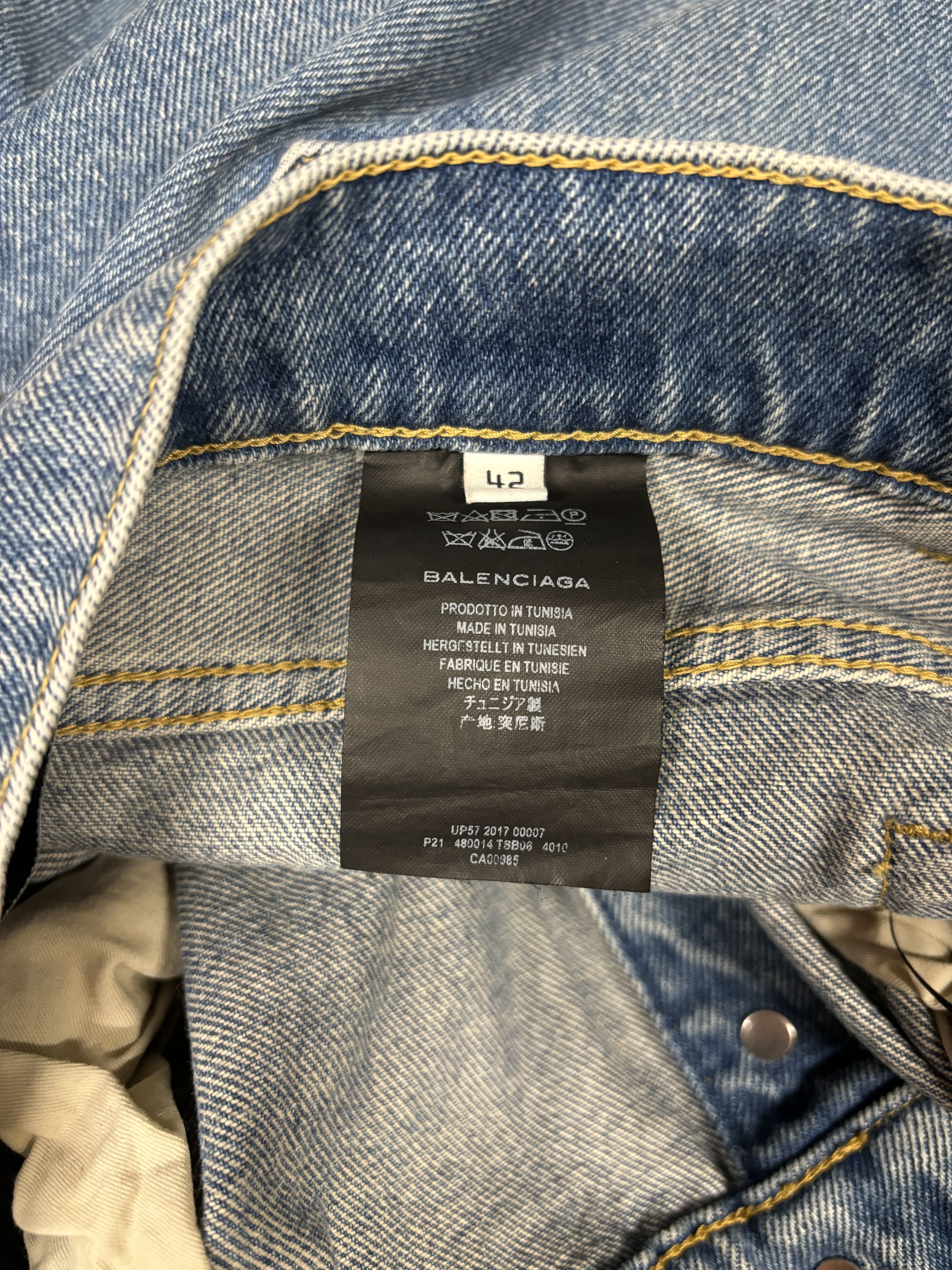 Balenciaga ⚡️QUICK SALE⚡️2017 Balenciaga by Demna Blue Jeans Denim Size 29" - 10 Thumbnail