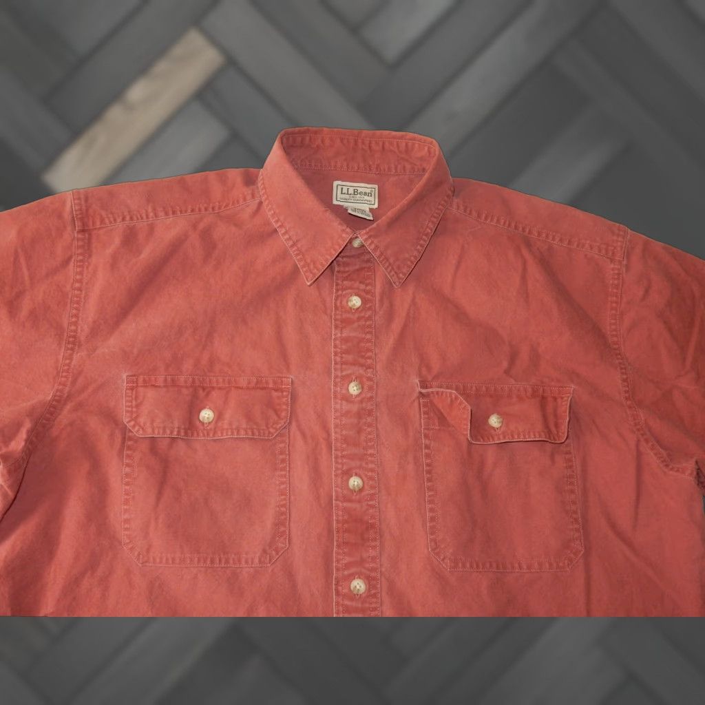 Vintage L.L. Bean Men's Button Front Shirt Size L Size US L / EU 52-54 / 3 - 1 Thumbnail