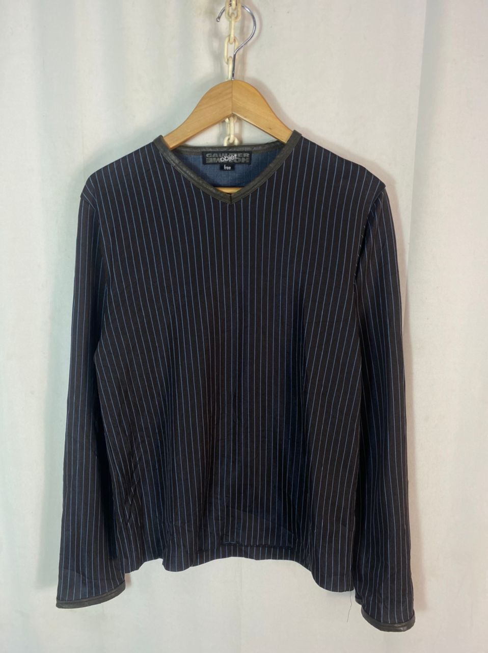 Gaultier Homme Objet Unisex 🔥Gaultier homme objet stripe long sleeve tshirt Size US M / EU 48-50 / 2 - 1 Thumbnail