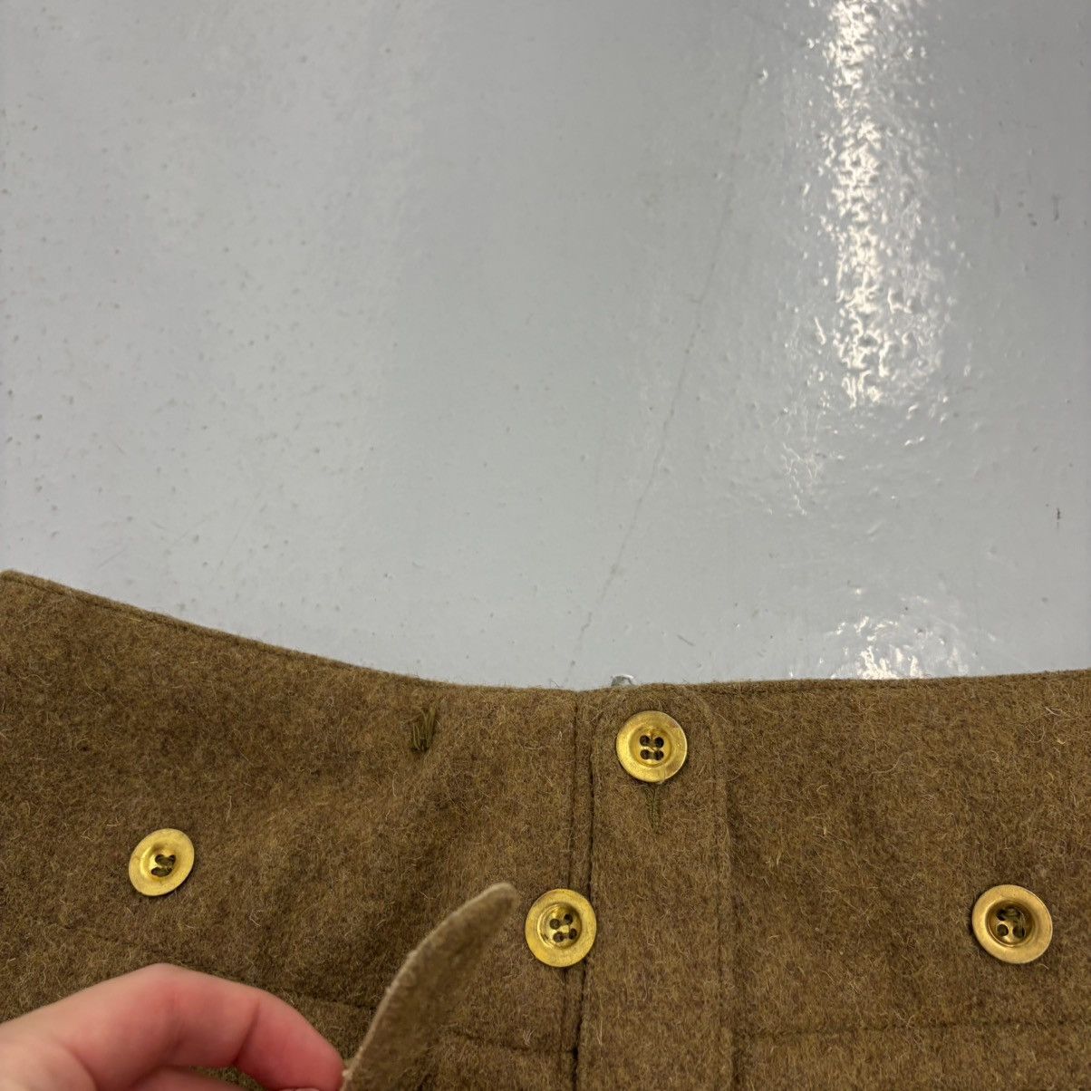 Other Vintage WW1 Army Wool Repro Front Pocket Trousers 30x34 Size US 30 / EU 46 - 4 Thumbnail