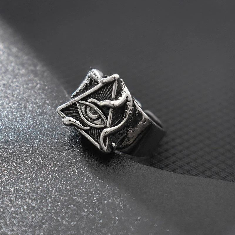 Jewelry × Vintage Retro Eye Octopus Ring Size ONE SIZE - 6 Thumbnail