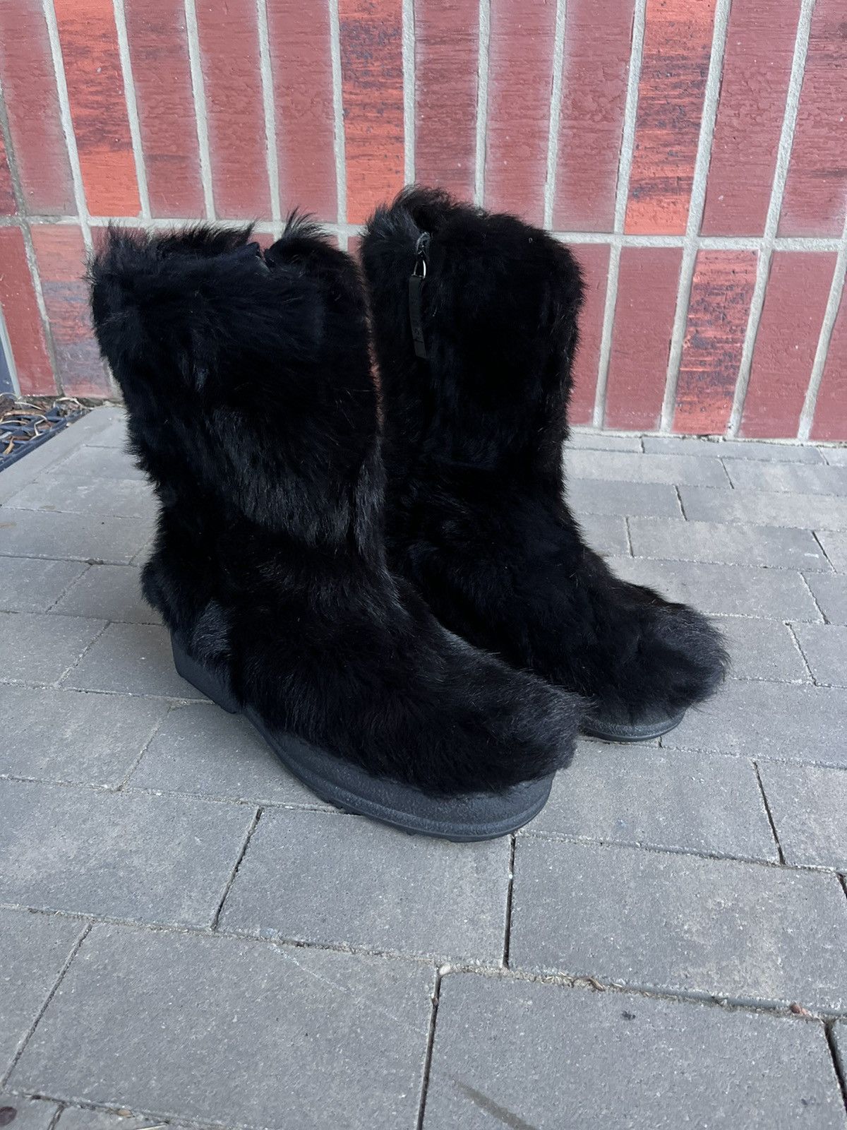 Gucci Tom Ford AW98 Goat Fur Boots Avantgarde shoes