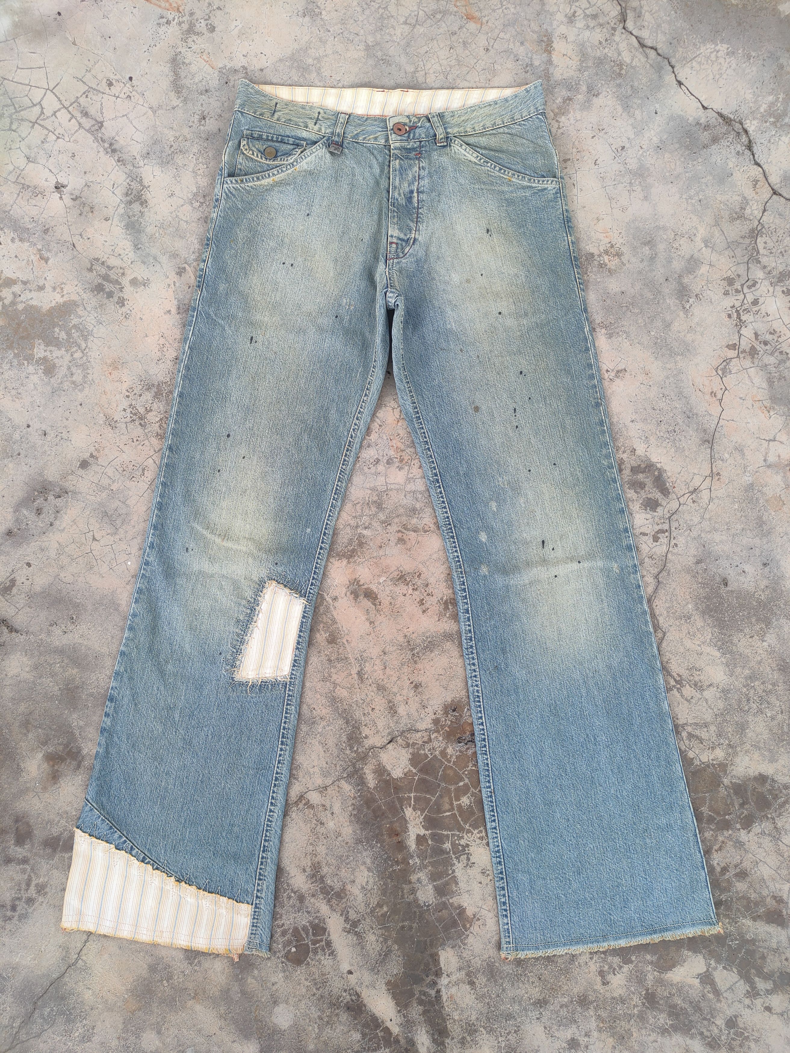 55DSL FLARE VINTAGE 55DSL FADED MUD WASH DENIM JEANS PANTS Size US 32 / EU 48 - 16 Thumbnail