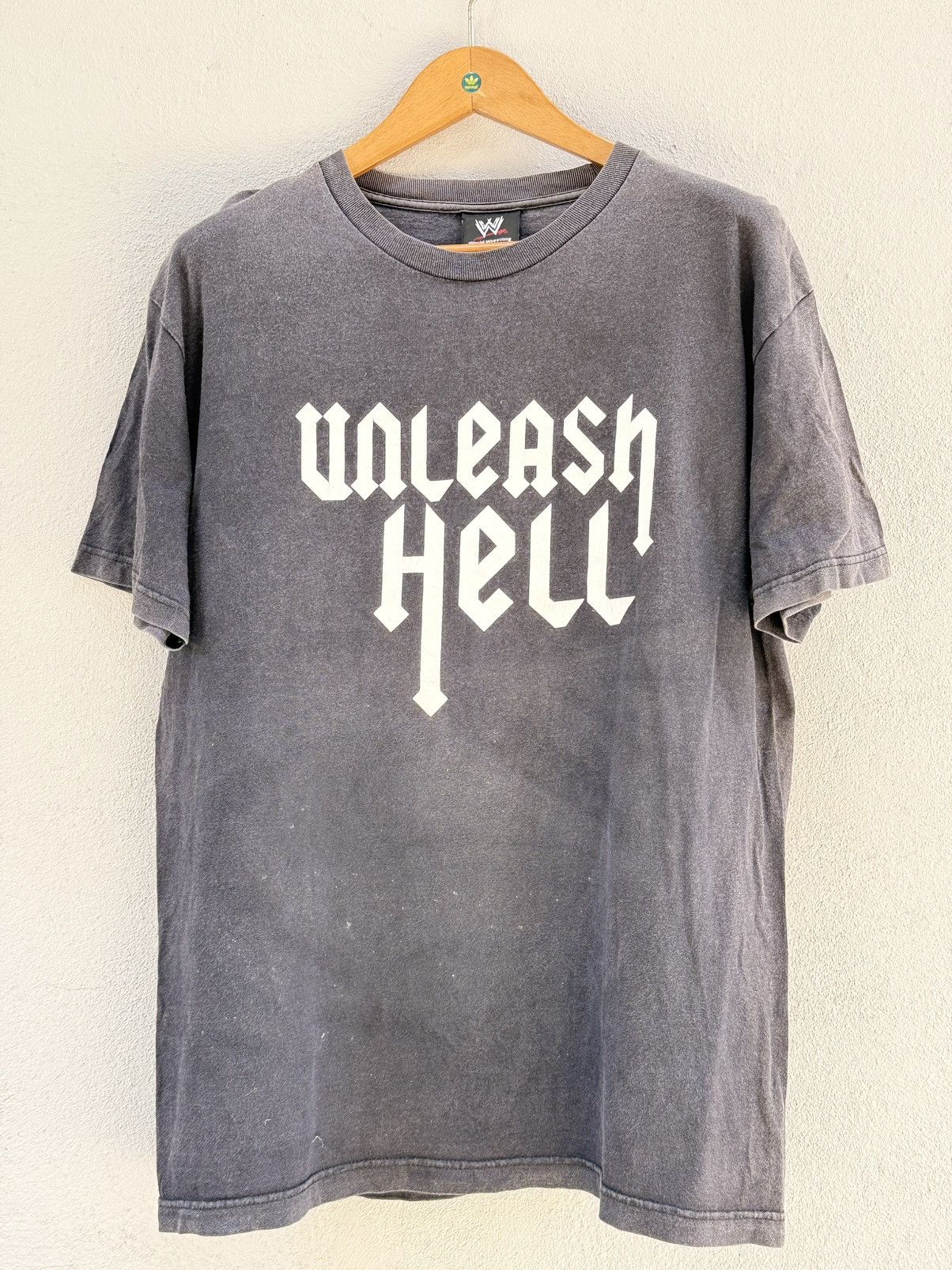 WWF Thrashed Vintage Stone Cold Flame Wrestling Sun Faded Tee Size US L / EU 52-54 / 3 - 2 Thumbnail