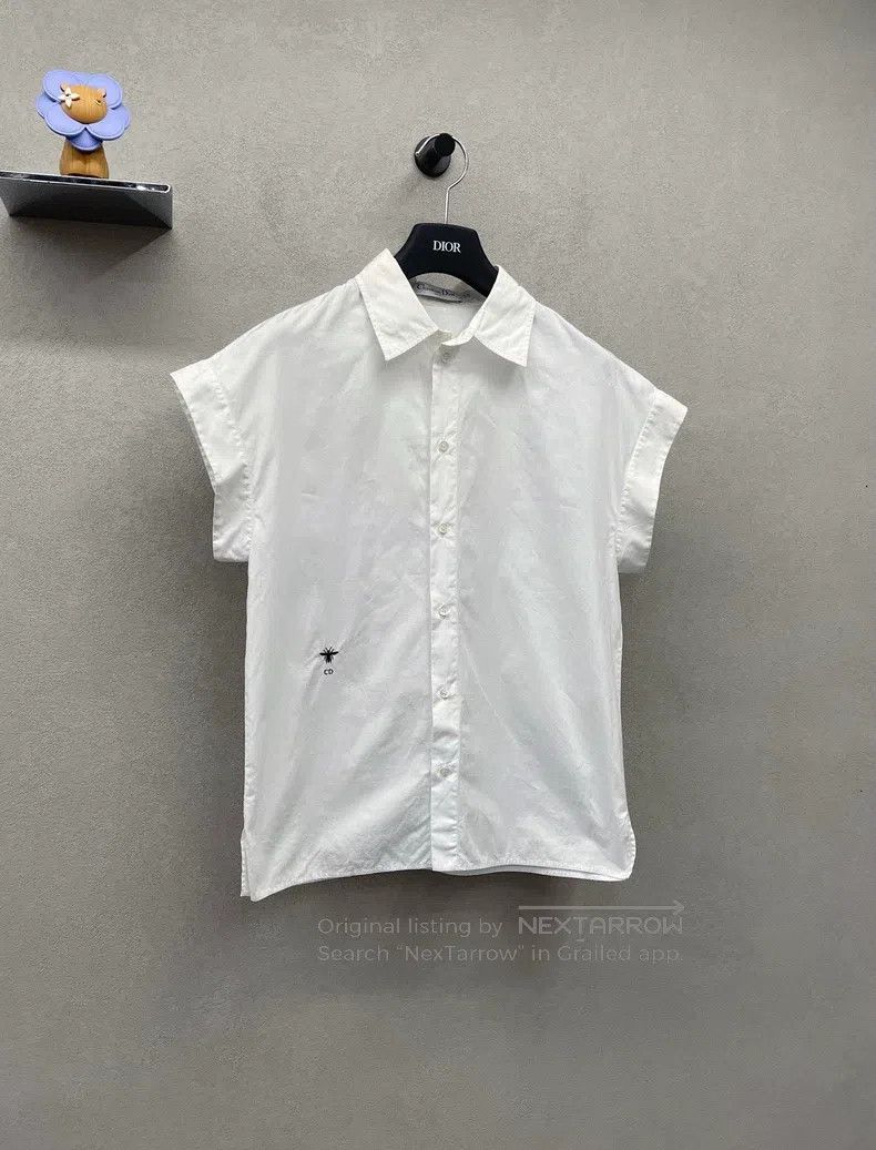 Dior Dior Little Bee White Short-sleeved Shirt Size XS / US 0-2 / IT 36-38 - 3 Thumbnail