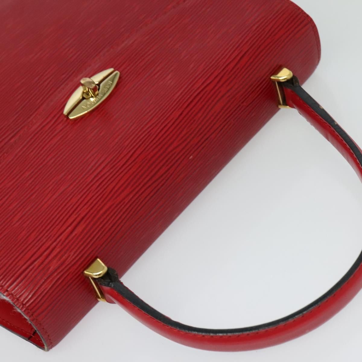 Louis Vuitton LOUIS VUITTON Epi Malesherbes Hand Bag Red M52377 Size ONE SIZE - 6 Thumbnail