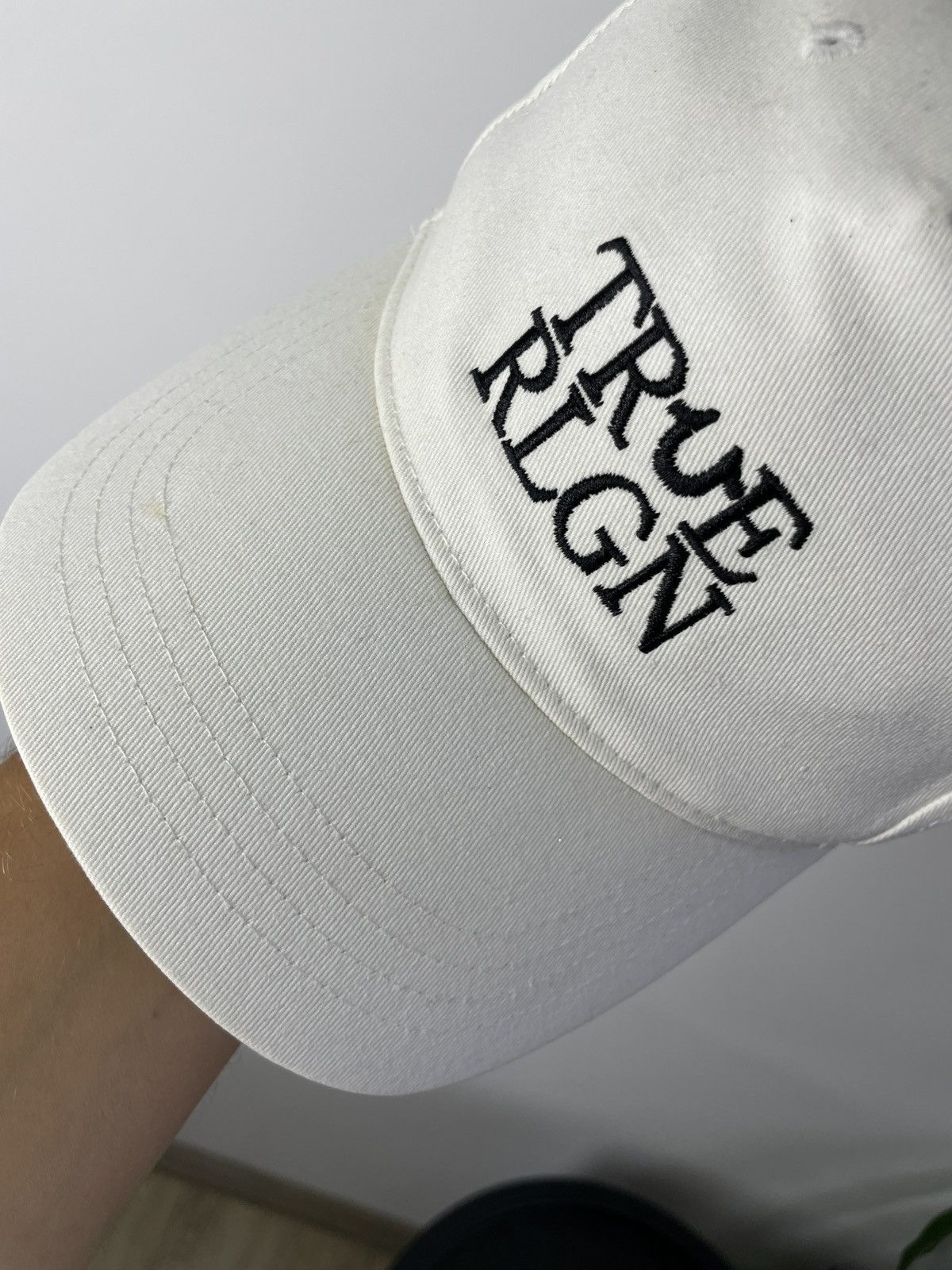 True Religion True Religion White Cap Embroidered logo Hat Size ONE SIZE - 7 Thumbnail