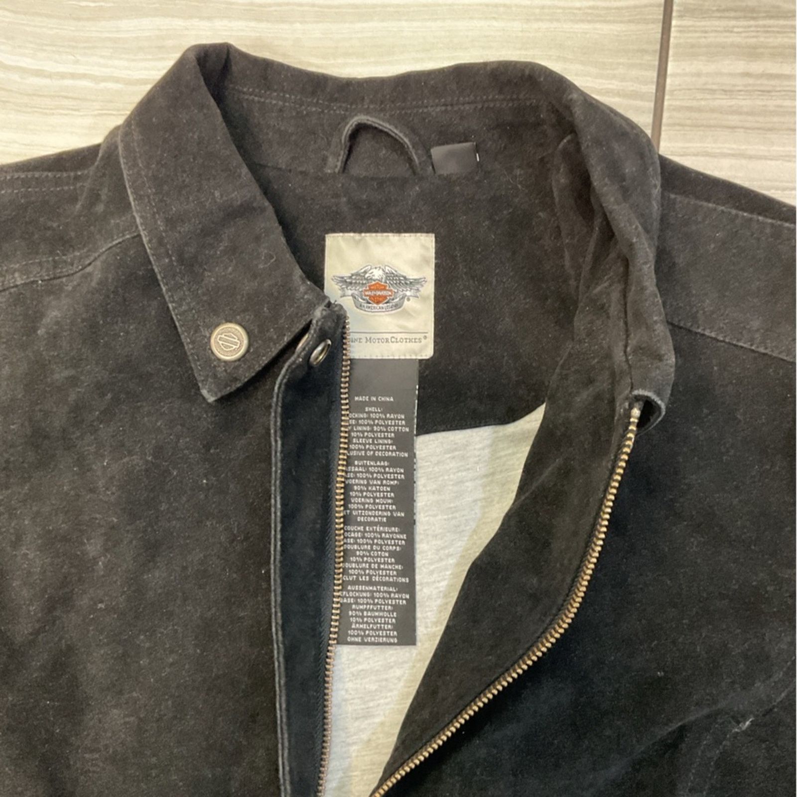 Harley Davidson Vintage Harley Davidson Women’s Suede Biker Jacket Size XL / US 12-14 / IT 48-50 - 5 Thumbnail