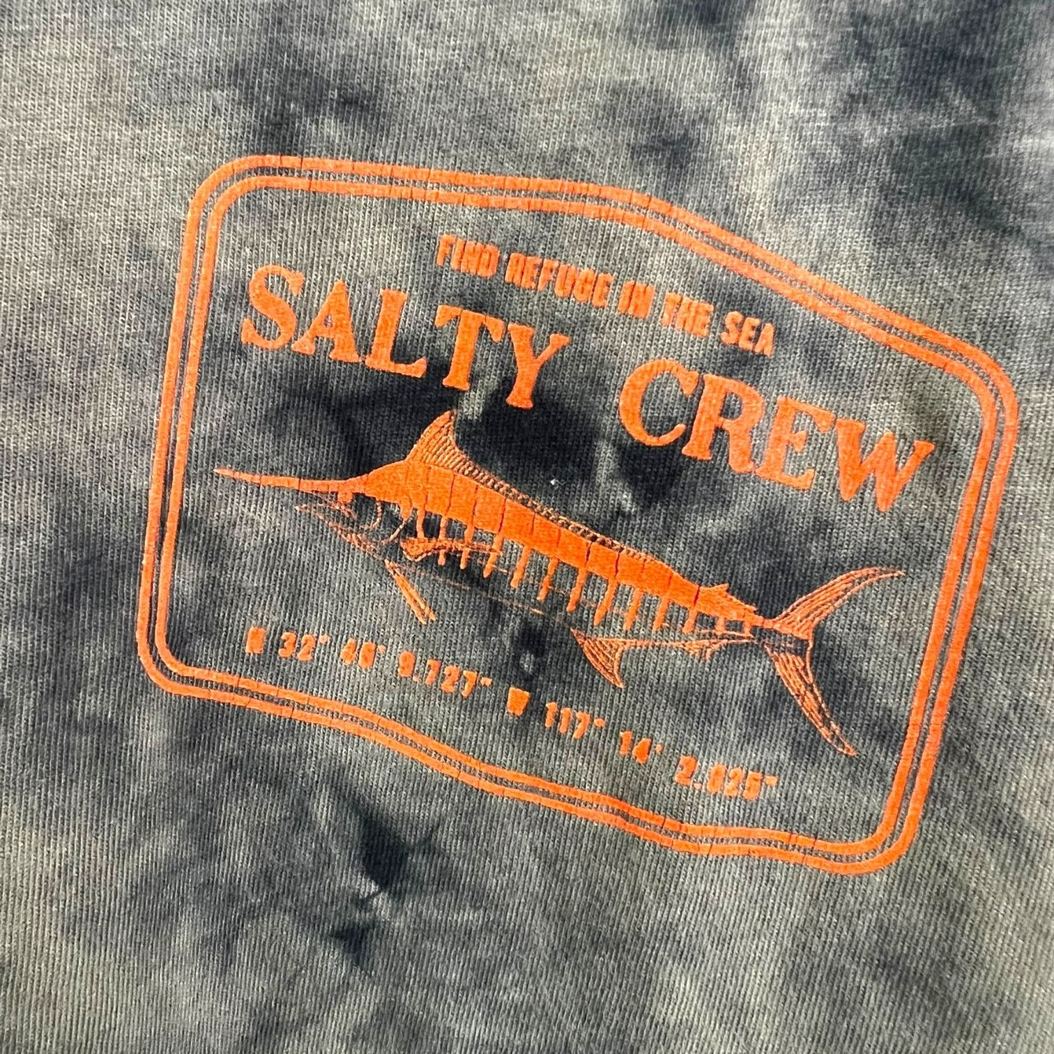 Salt Valley Men's SALTY CREW Tie-Dye Logo T-Shirt Size M Premium Cotton Size US M / EU 48-50 / 2 - 2 Thumbnail