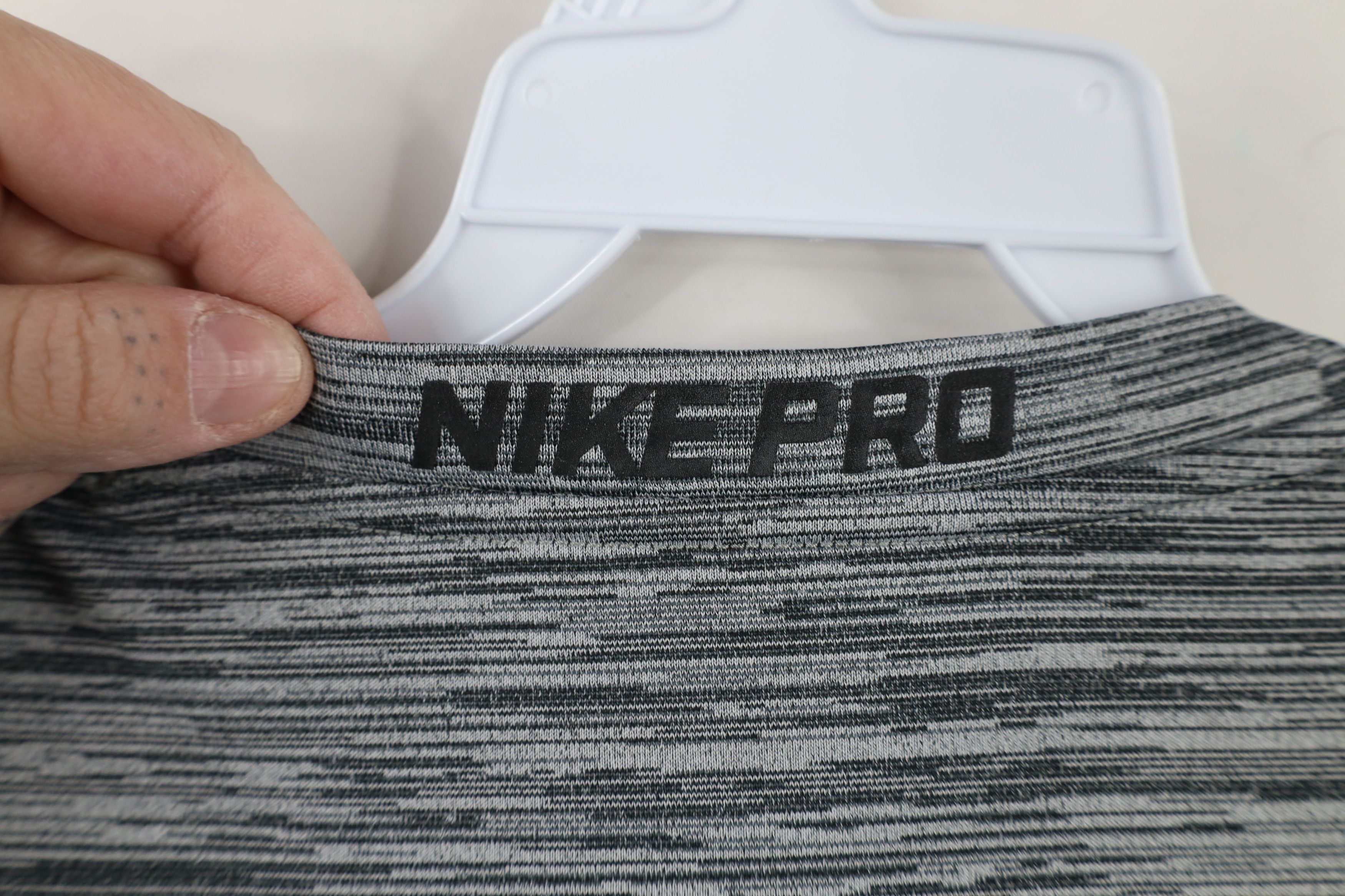 Nike × Vintage Nike Pro Travis Scott Center Swoosh Running Gym T-Shirt Gray Size US XXL / EU 58 / 5 - 10 Thumbnail