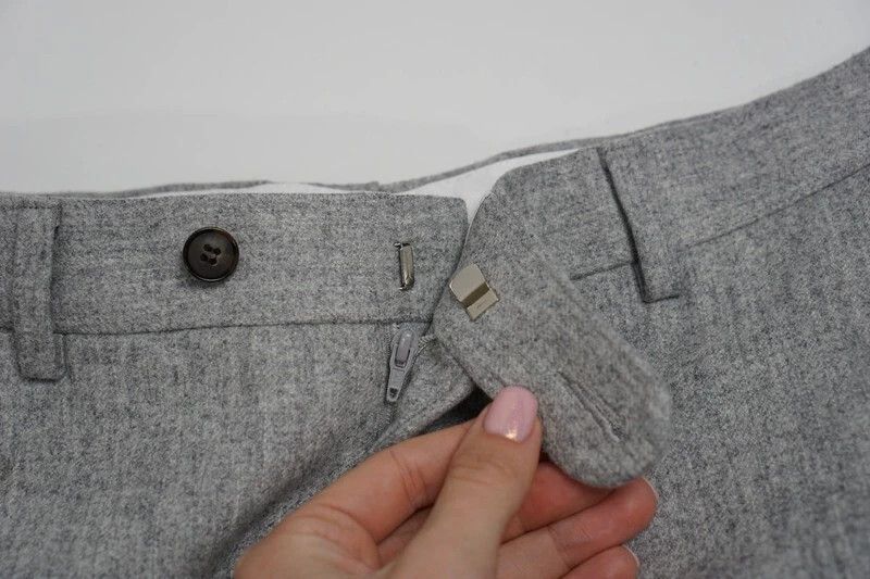 Suitsupply Men Suitsupply Brescia Trousers Flannel Wool Grey UK/US42L Size 42L - 3 Thumbnail