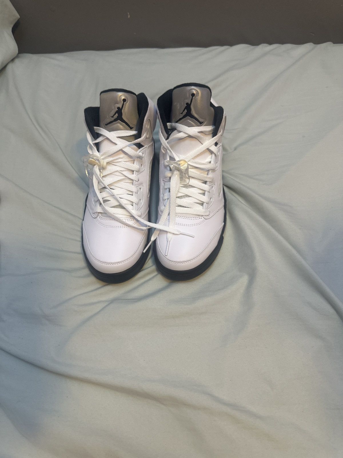 Jordan Brand × Nike Air jordan 5 “White Black”/ “Reverse Metallic” Size US 9 / EU 42 - 3 Thumbnail