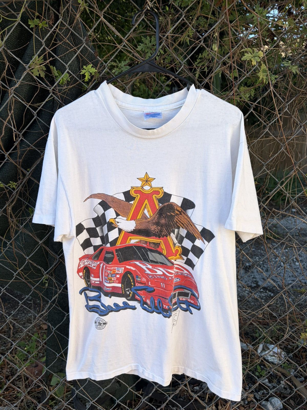 NASCAR Vintage 90’s Nascar Bill Elliot print Shirt Size US L / EU 52-54 / 3 - 8 Thumbnail