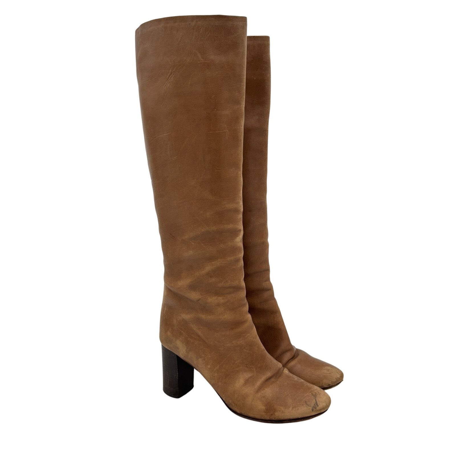 Chloe Chloe Leather Knee High Heeled Boots Women's 38 US 8 Size US 8 / IT 38 - 1 Thumbnail