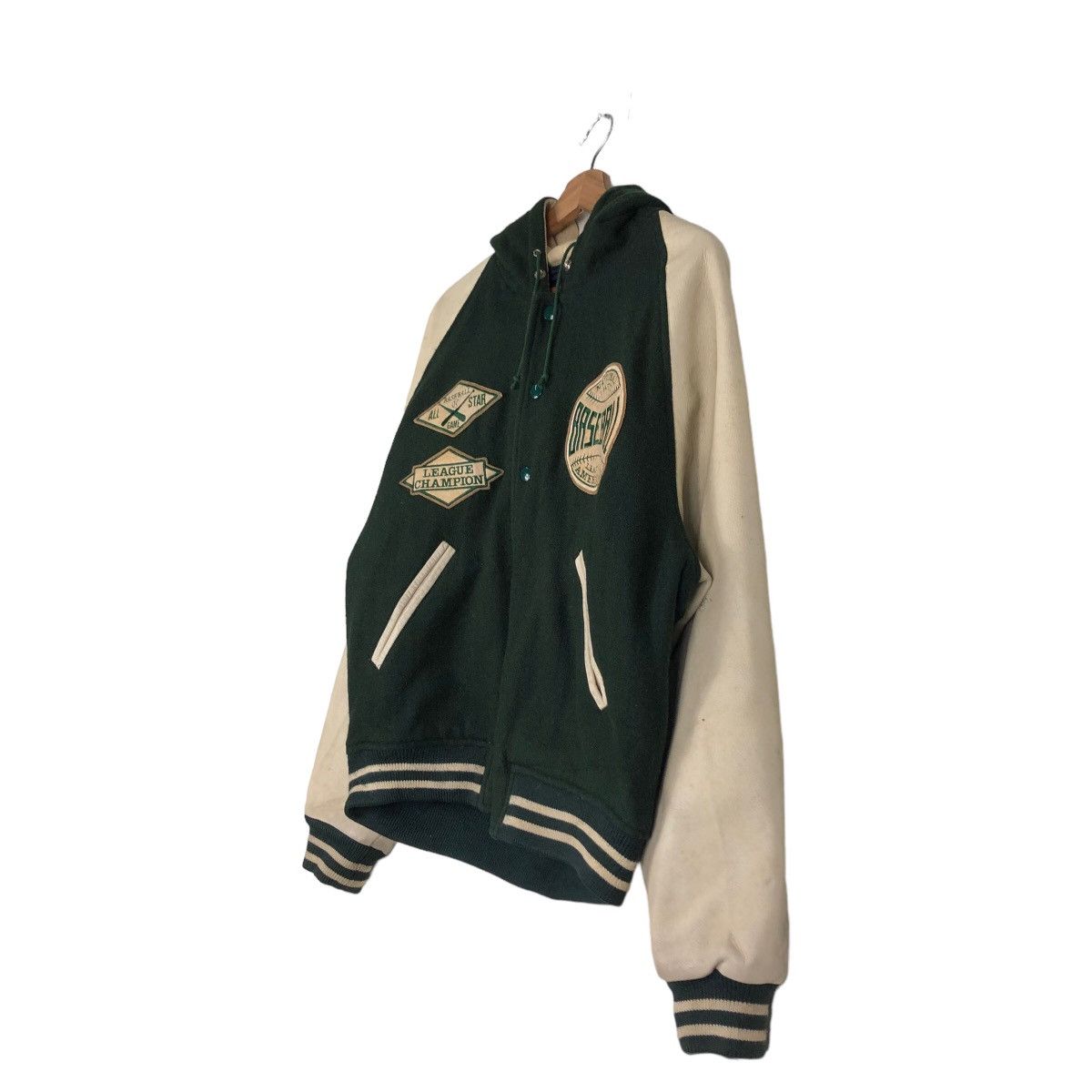 Japanese Brand 🔥Leather Jumper Stadium American National League Baseball Size US L / EU 52-54 / 3 - 2 Thumbnail
