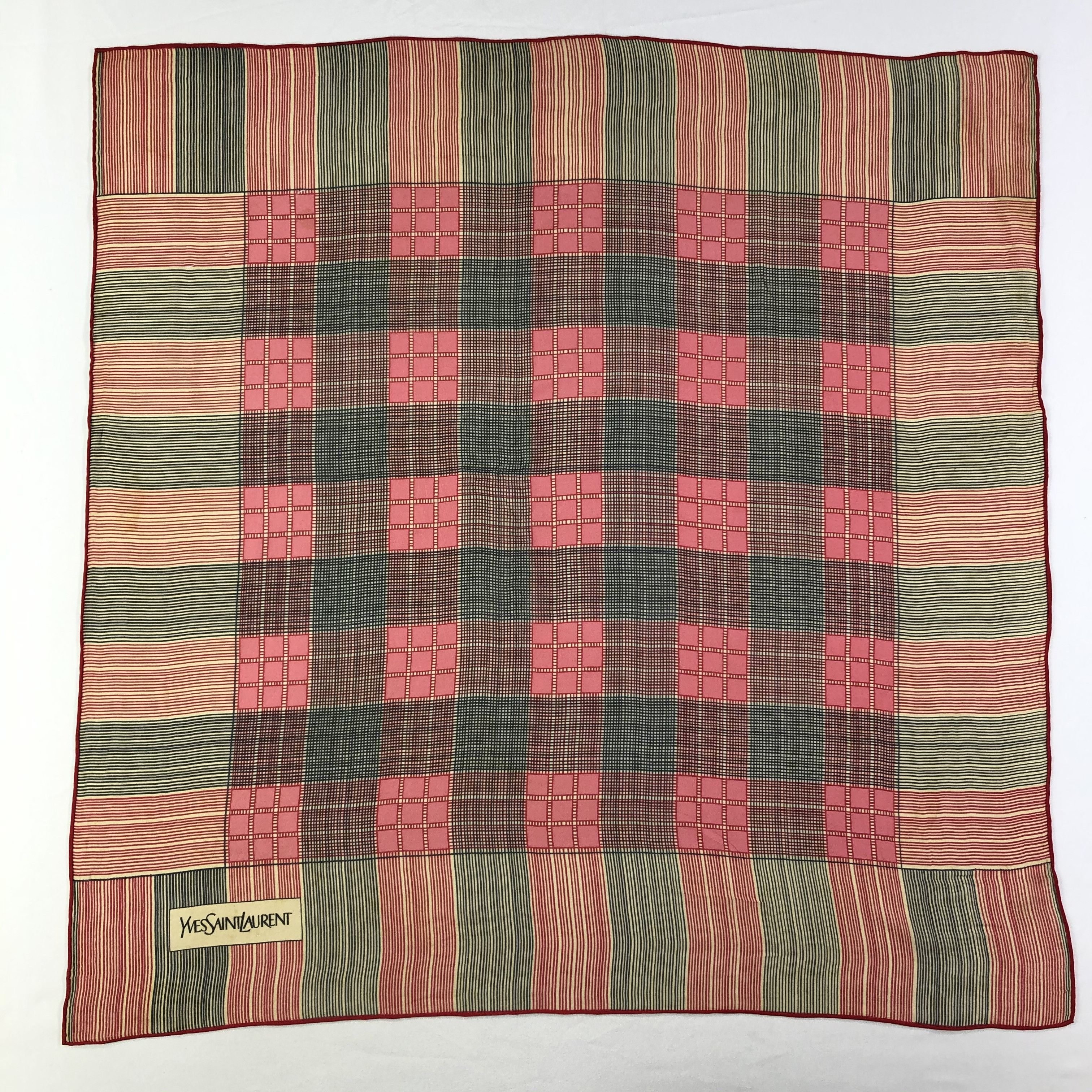 Vintage × Yves Saint Laurent Vintage Yves Saint Laurent Silk Scarf Size ONE SIZE - 2 Thumbnail