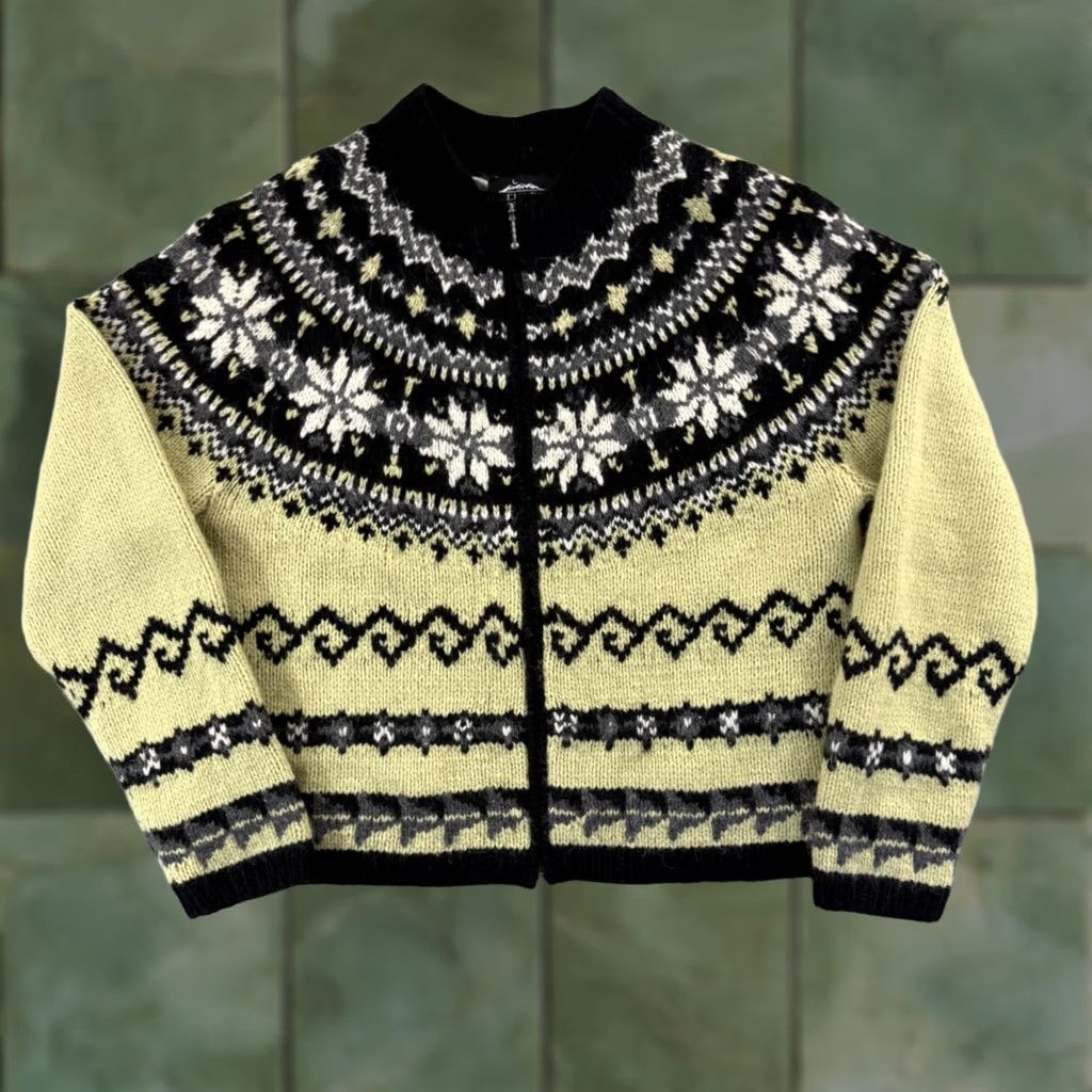 Vintage VINTAGE Icelandic Design Sweater Womens M Angora Lambswool Zip Nordic Outdoor Jeans? Size M / US 6-8 / IT 42-44 - 1 Thumbnail