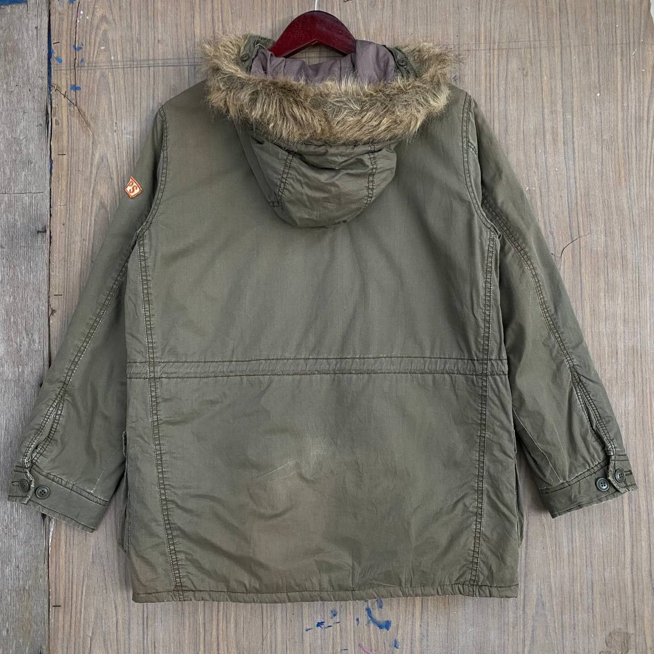 Japanese Brand × Vintage Vintage Wask Military 05 Army Crops Faux Fur Jacket Size US M / EU 48-50 / 2 - 10 Thumbnail