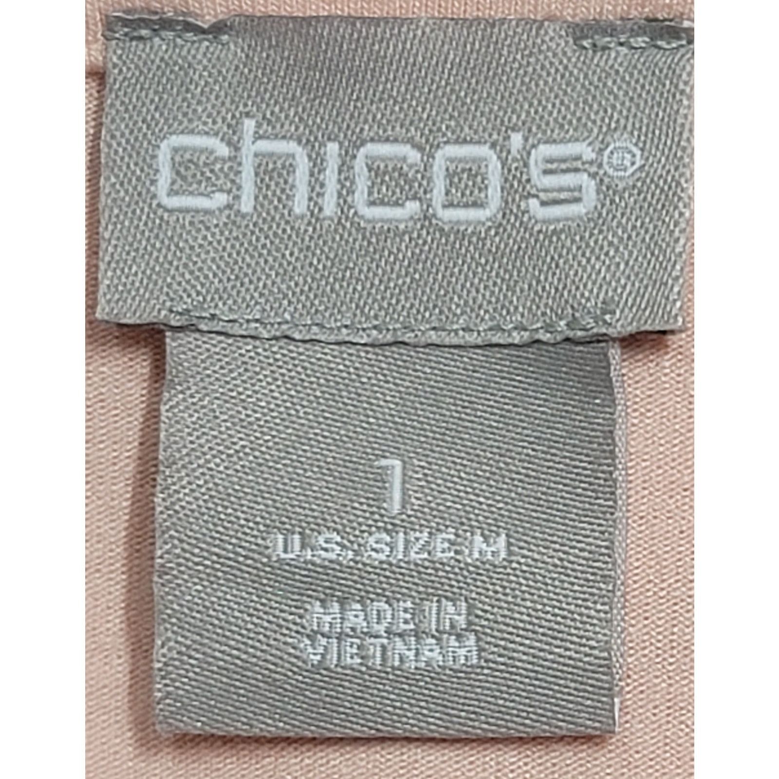 Chicos Chico's Pink Salmon Square Neck Dolman Sleeve Top 1 Medium Size M / US 6-8 / IT 42-44 - 8 Thumbnail