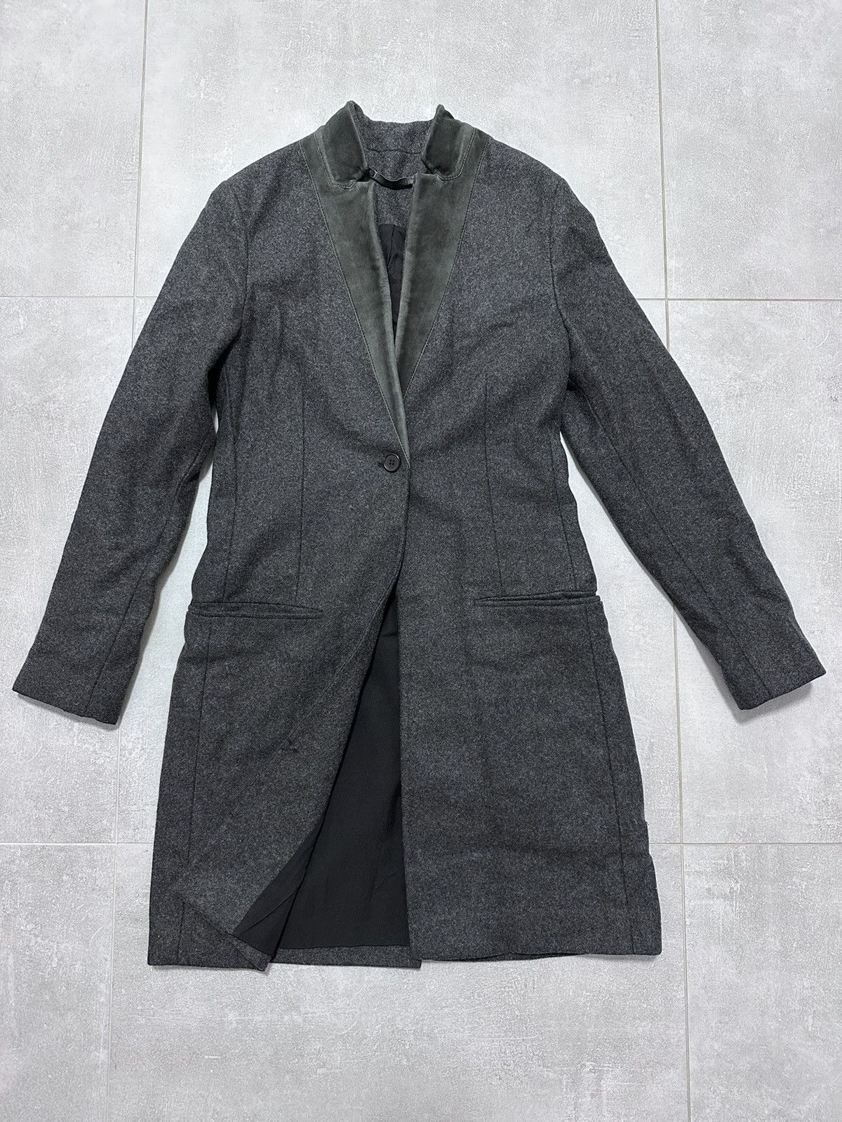 Allsaints AllSaints Trench Coats Wool Leather Leni Coat US6 UK10 EU38 Size M / US 6-8 / IT 42-44 - 1 Thumbnail
