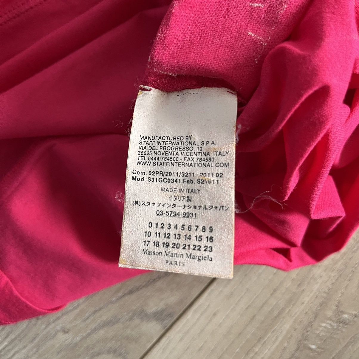 Maison Margiela Maison Martin Margiela Line 1 Stretch Hot Pink T Shirt Size M / US 6-8 / IT 42-44 - 3 Thumbnail