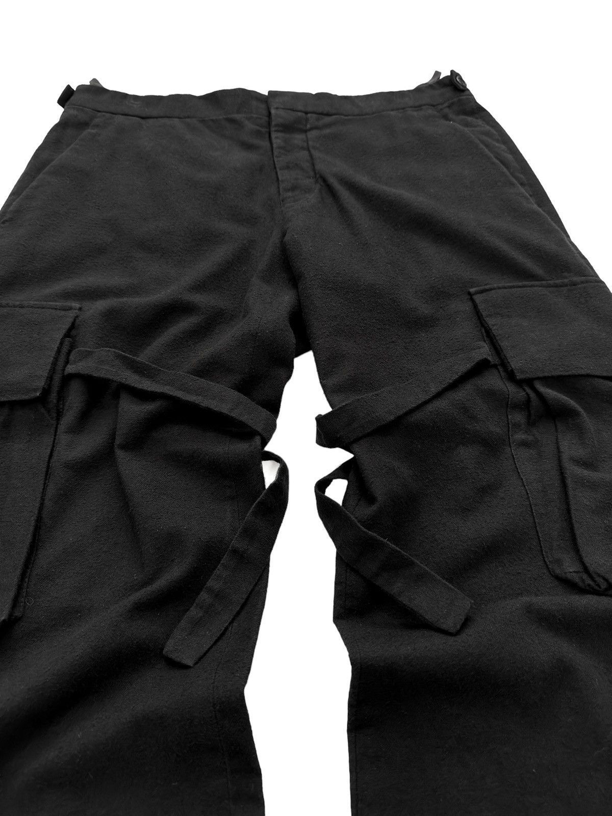 Helmut Lang Sz50 Bondage 2004 Strap Cargo Felted Cotton Trouser Size US 34 / EU 50 - 2 Thumbnail