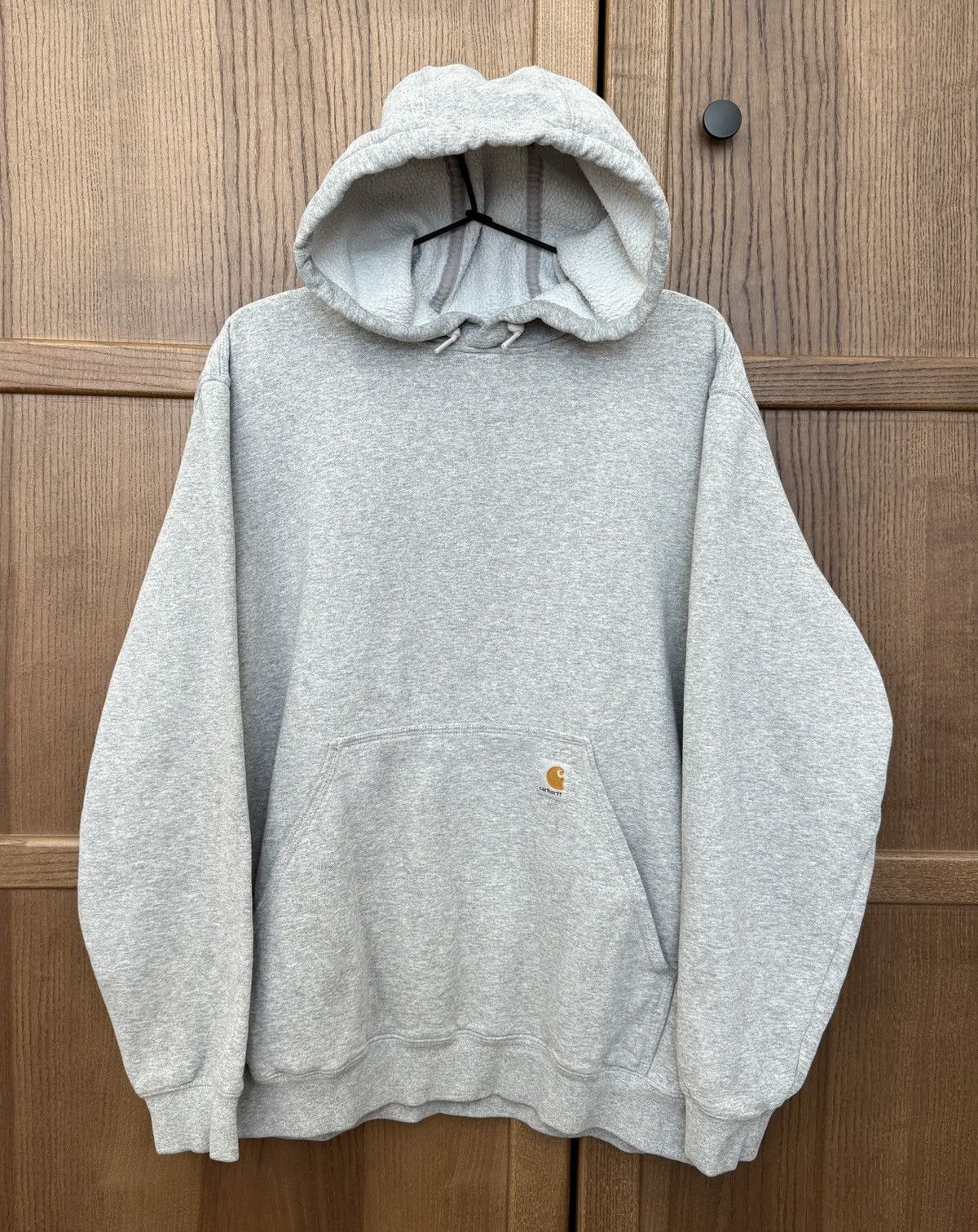 Carhartt Vintage Carhartt Original Fit Gray Hoodie made in Mexico Size US M / EU 48-50 / 2 - 2 Thumbnail