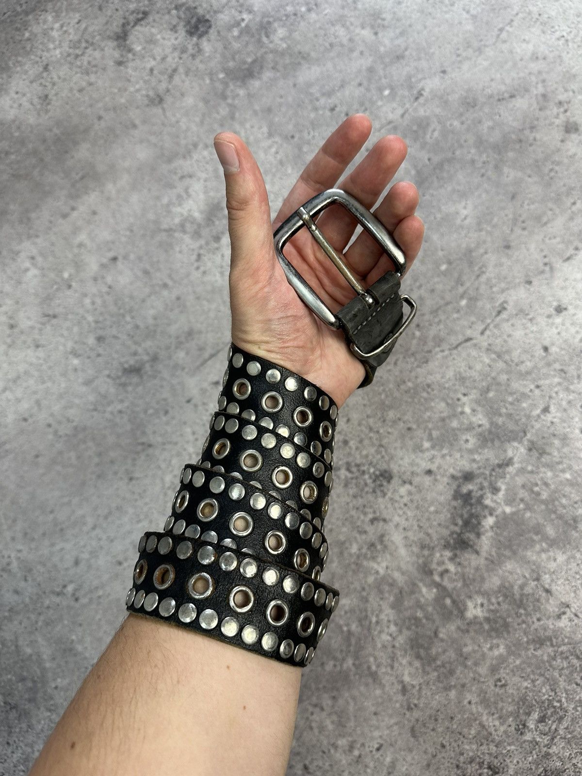 Hysteric Glamour Vintage Rhinestones Leather Belt Y2K Punk Metal Cowboy Size ONE SIZE - 1 Thumbnail