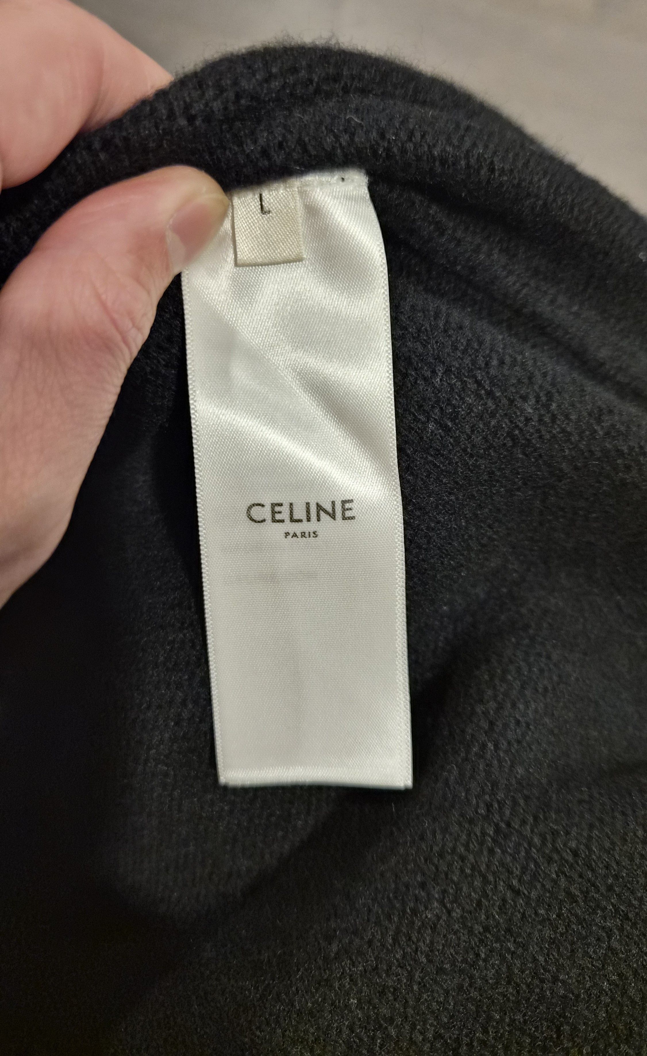 Celine Celine Black Wool Cashmere Blend Zip Hoodie Size US L / EU 52-54 / 3 - 6 Thumbnail
