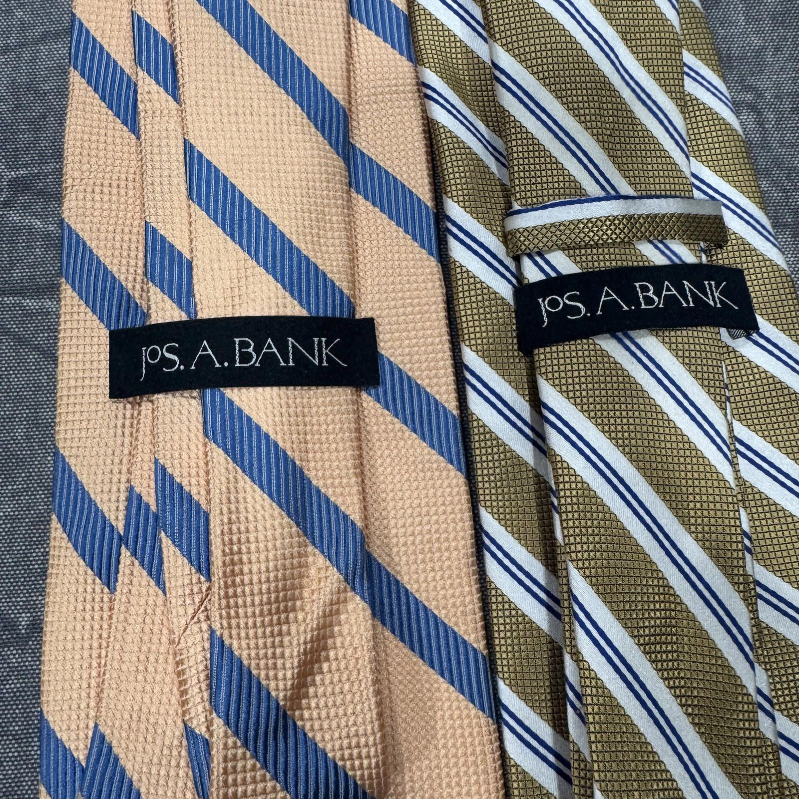 Jos. A. Bank Jos. A. Bank Tie Men's Gold Peach Lot 2 Bundle Size ONE SIZE - 2 Thumbnail
