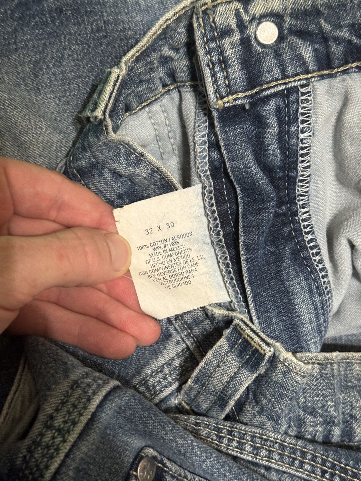 Vintage Vintage 90s Carpenter Baggy Wide Leg Skater 32x30 Jeans Size US 32 / EU 48 - 5 Thumbnail