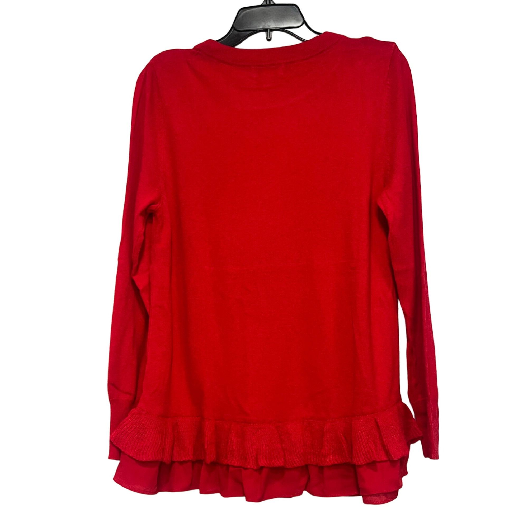 Other Style & Co Chiffon-Hem Tunic Sweater, Infrared Sz. M Size M / US 6-8 / IT 42-44 - 6 Thumbnail