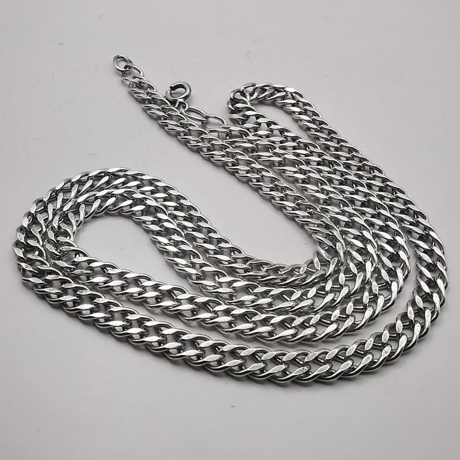 Sterling Silver Vintage Jewelry Chain, 925 Sterling Silver, Signed 23,40 g Size ONE SIZE - 1 Thumbnail