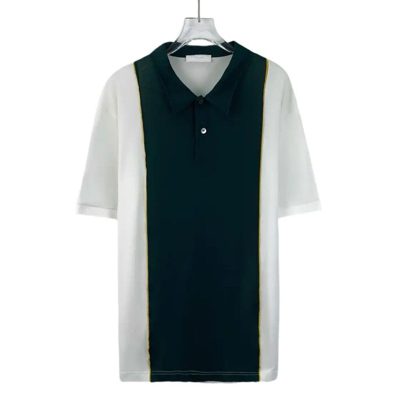 Prada Prada Color-Block Cotton Men's T-Shirt Size US XL / EU 56 / 4 - 1 Thumbnail