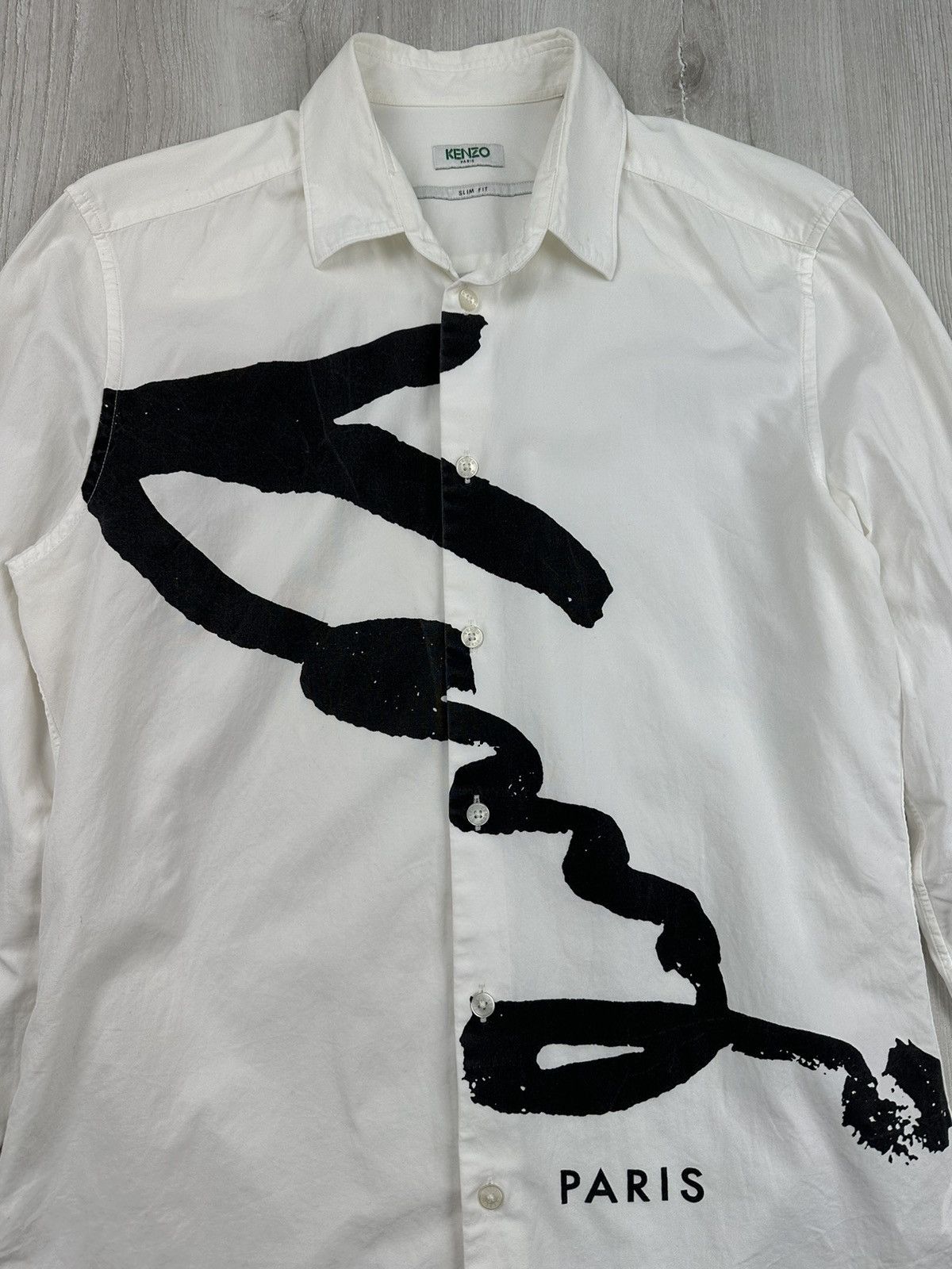 Kenzo Kenzo Paris Summer Spring 2017 Signature Slim Fit Shirt Size US S / EU 44-46 / 1 - 3 Thumbnail
