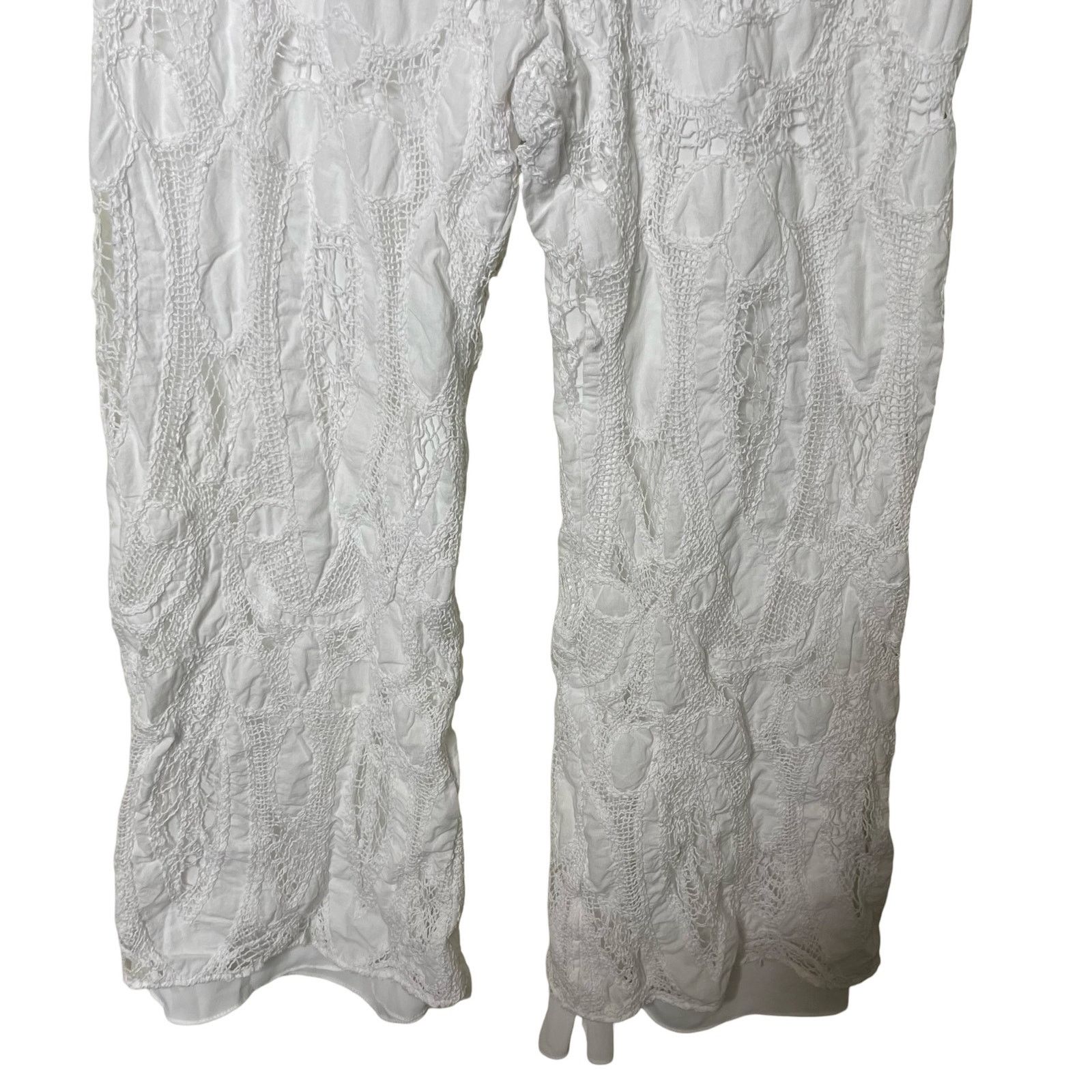 ALEXIS ALEXIS Ritchie Crochet lace Pant in White sz 8 Size 30" / US 8 / IT 44 - 2 Thumbnail
