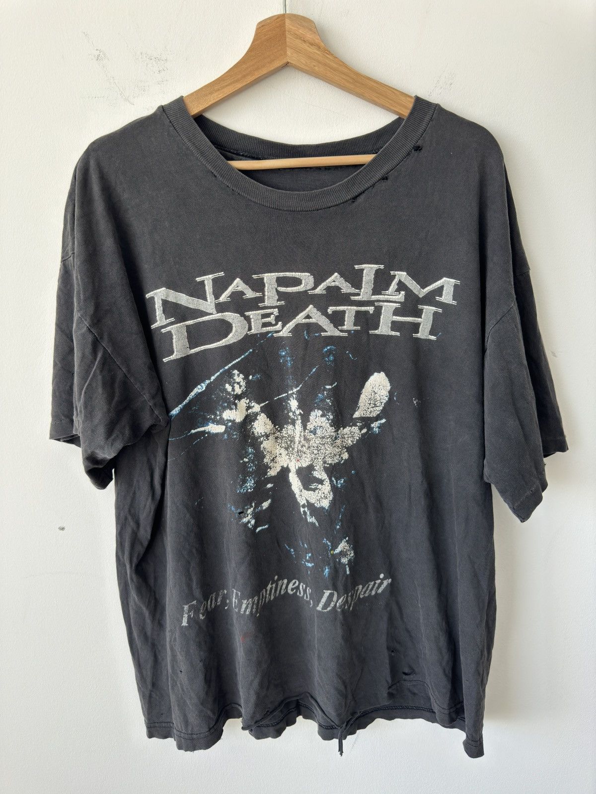 Band Tees × Vintage OG Single Stitch Napalm Death Tee Size US XL / EU 56 / 4 - 1 Thumbnail