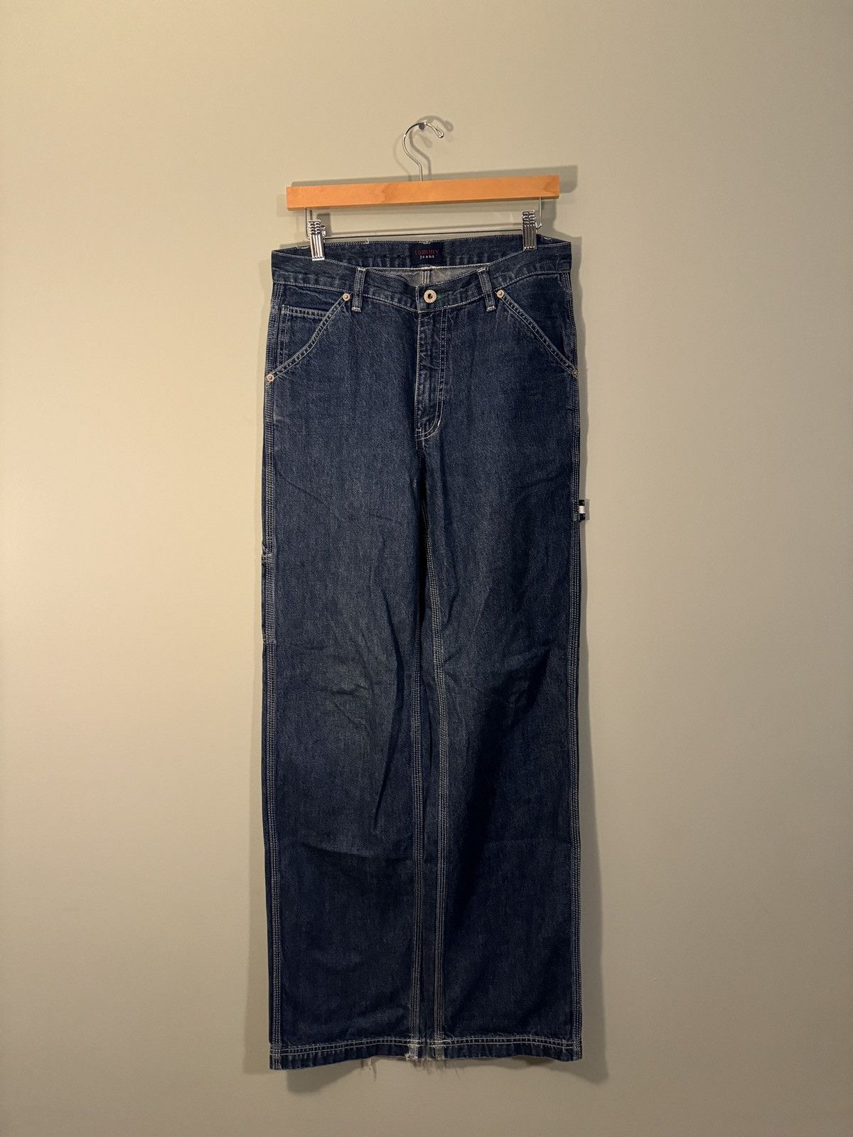 Vintage Y2K Tommy Jeans Baggy Wide Leg Faded Skater Jeans ERD Grunge Size US 31 - 2 Thumbnail