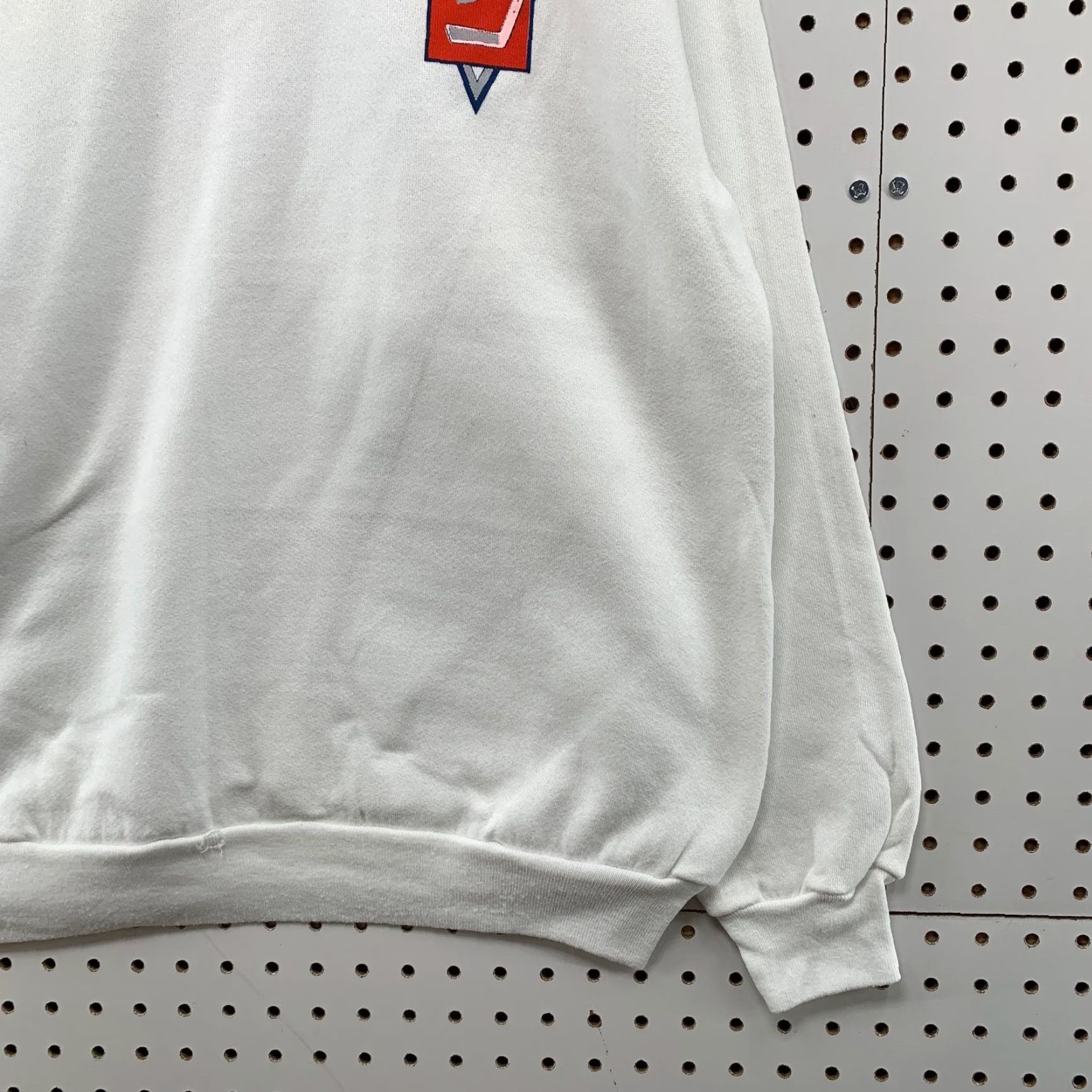 Hanes VINTAGE Hanes Sweatshirt Hockey Mens XL White 90s Knit Fleece Coaches Known Score USA Mens Size US XL / EU 56 / 4 - 7 Thumbnail